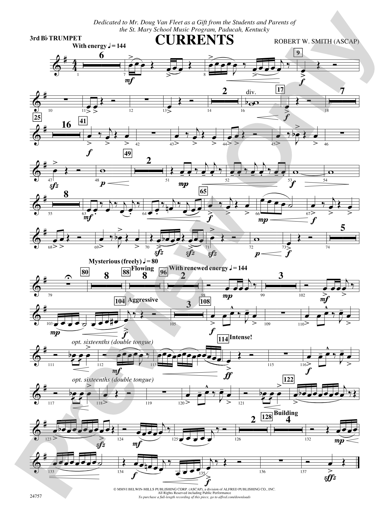 Currents: 3rd B-flat Trumpet