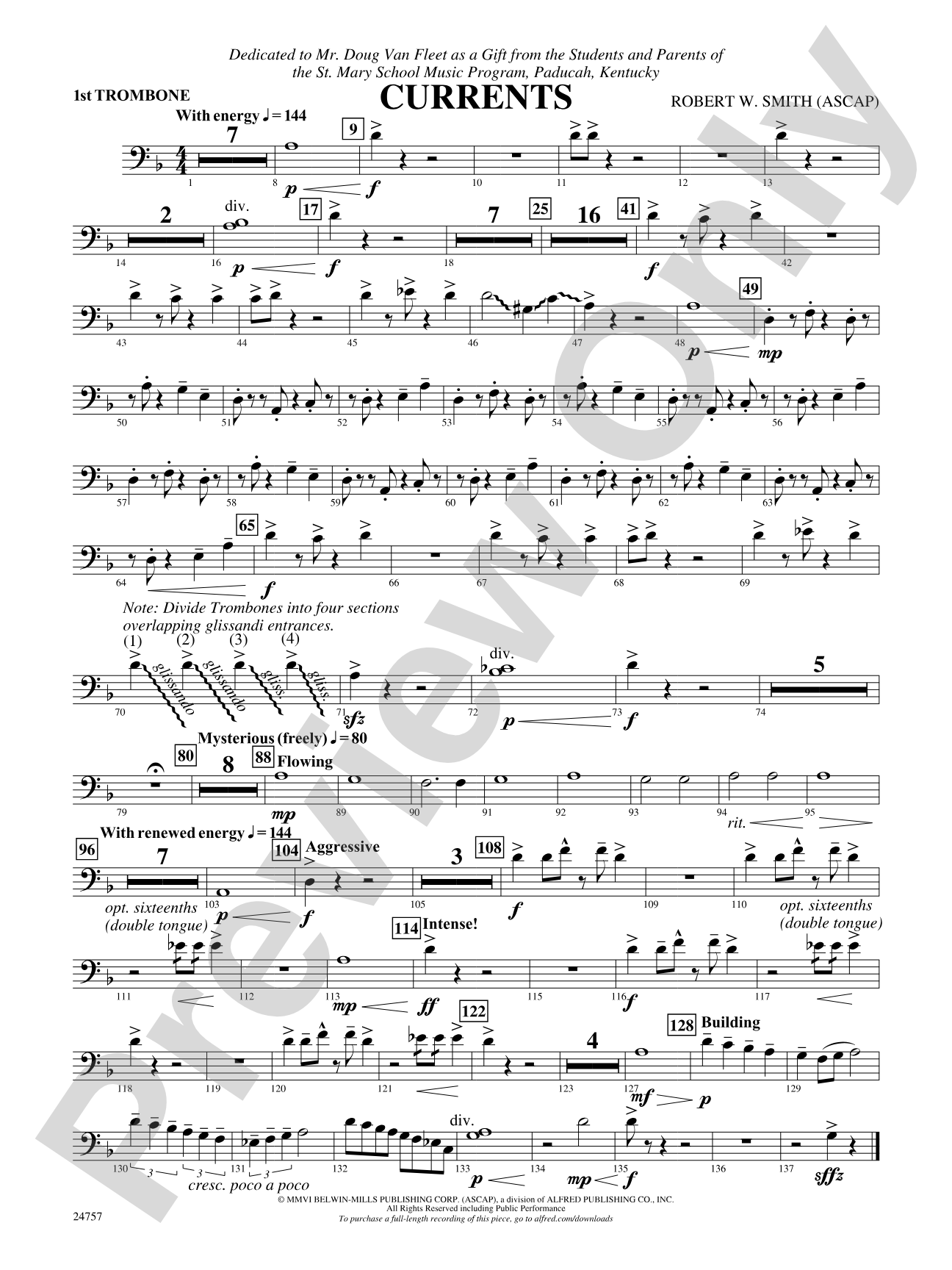 Currents: 1st Trombone