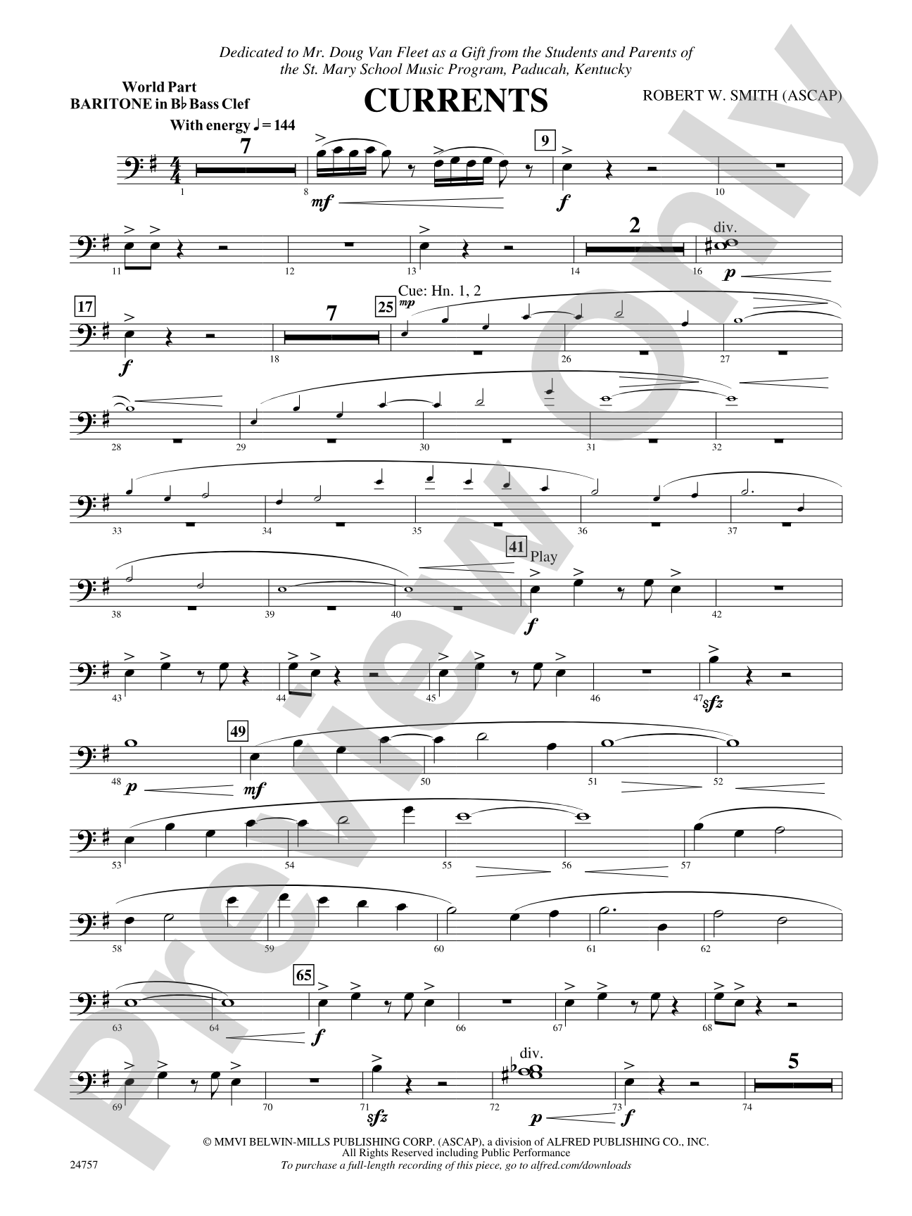 Currents: (wp) B-flat Baritone B.C.