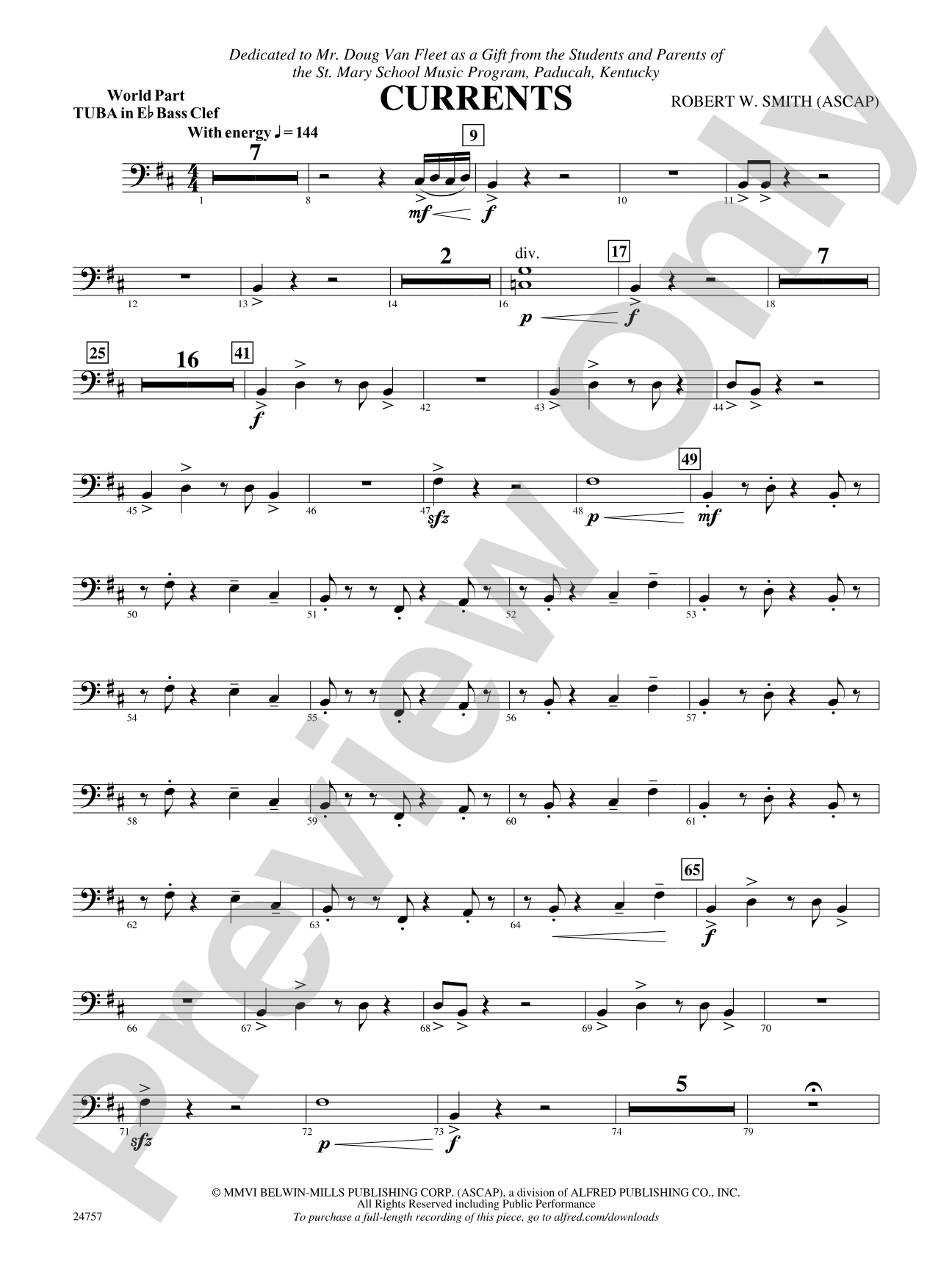 Currents: (wp) E-flat Tuba B.C.