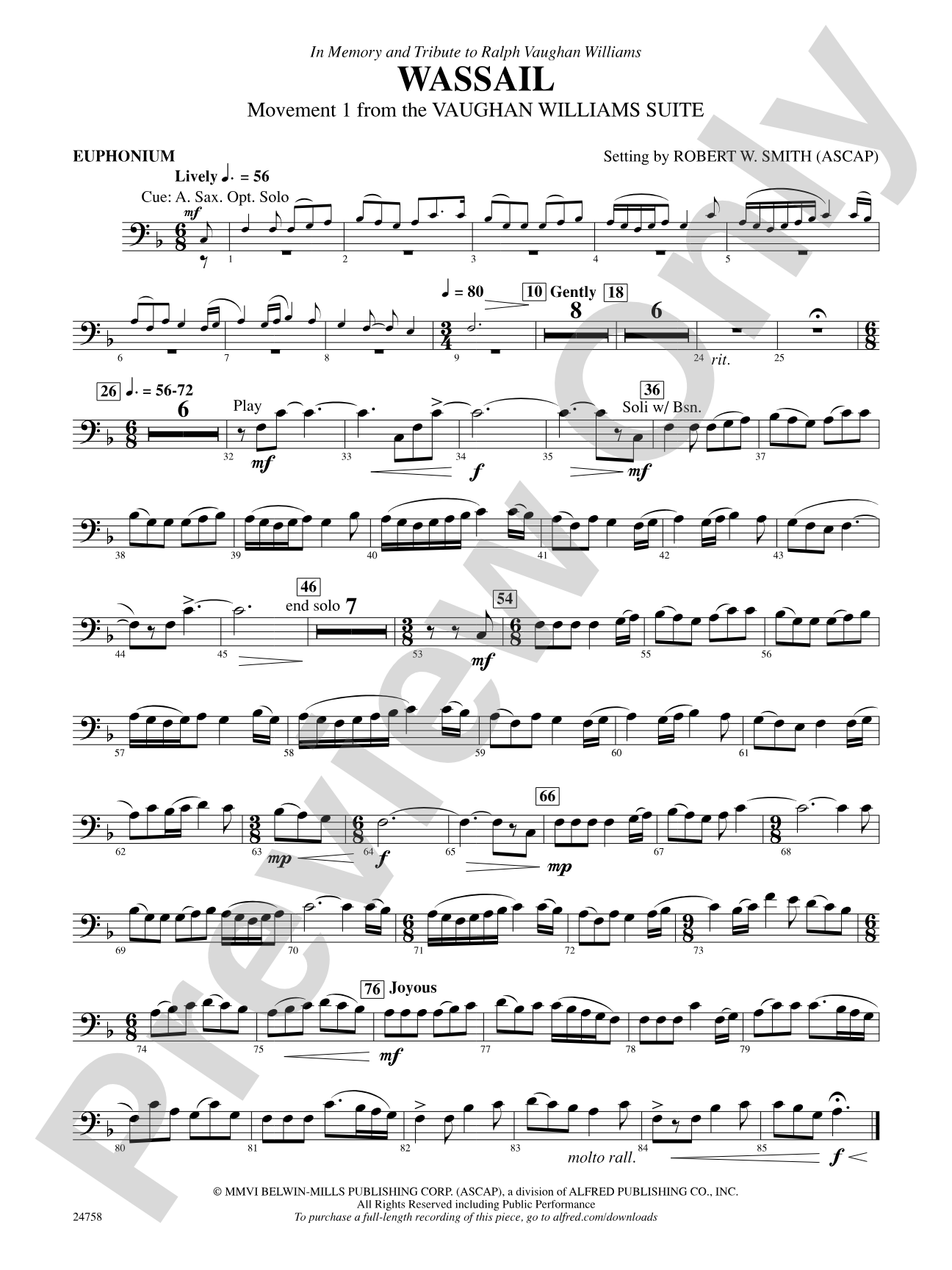 Wassail: Baritone B.C.