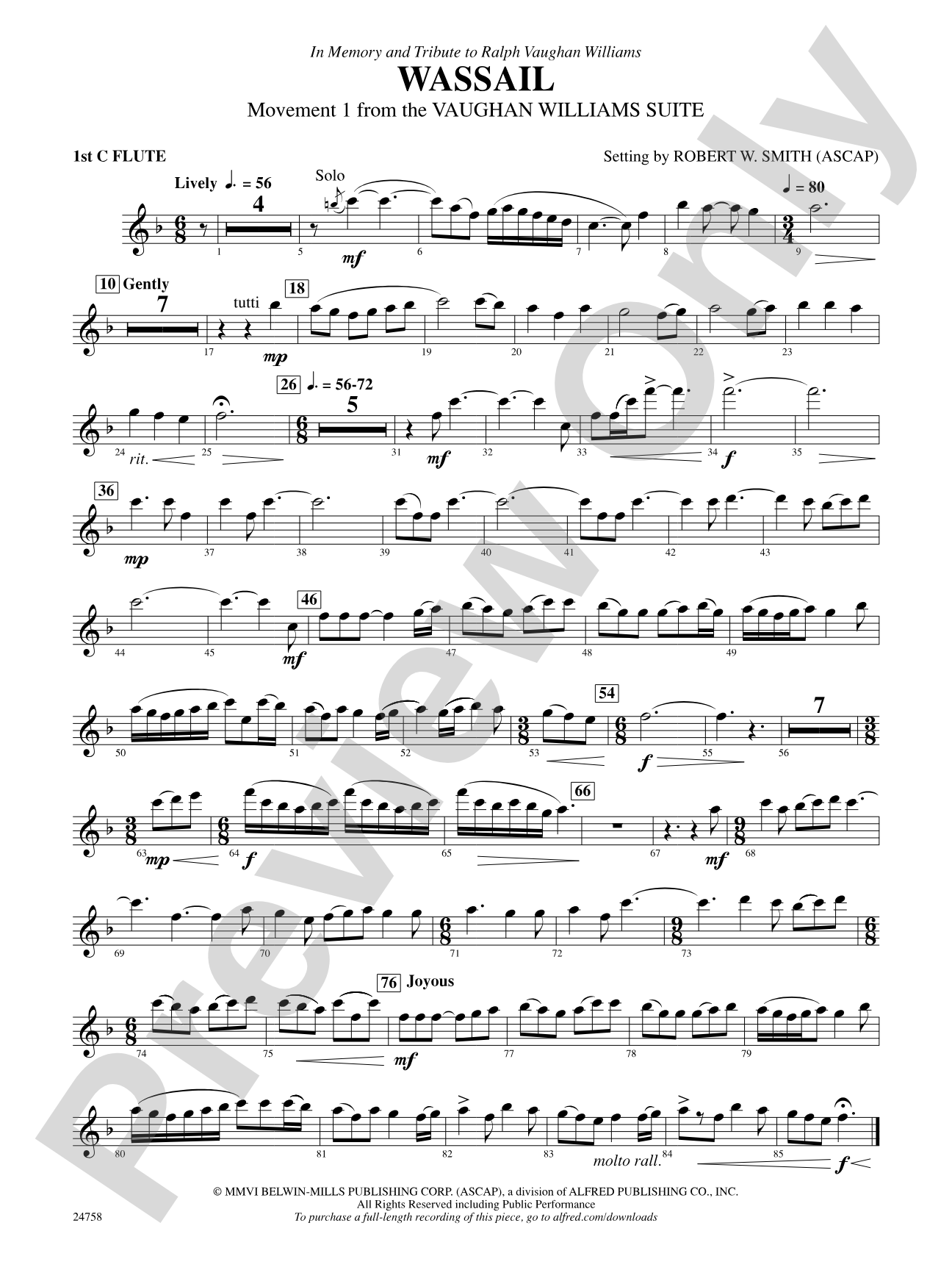 Wassail: Flute