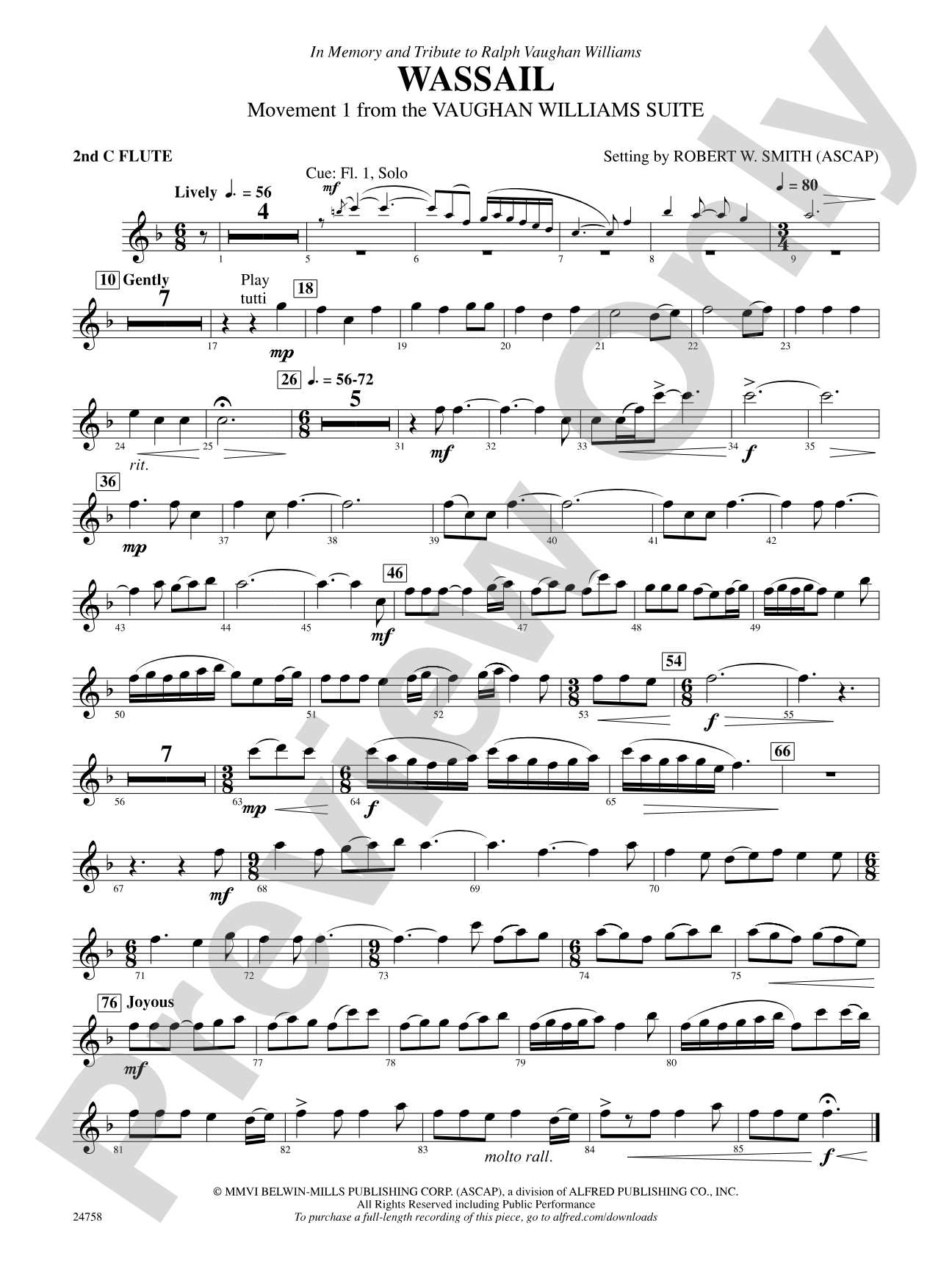 Wassail: 2nd Flute