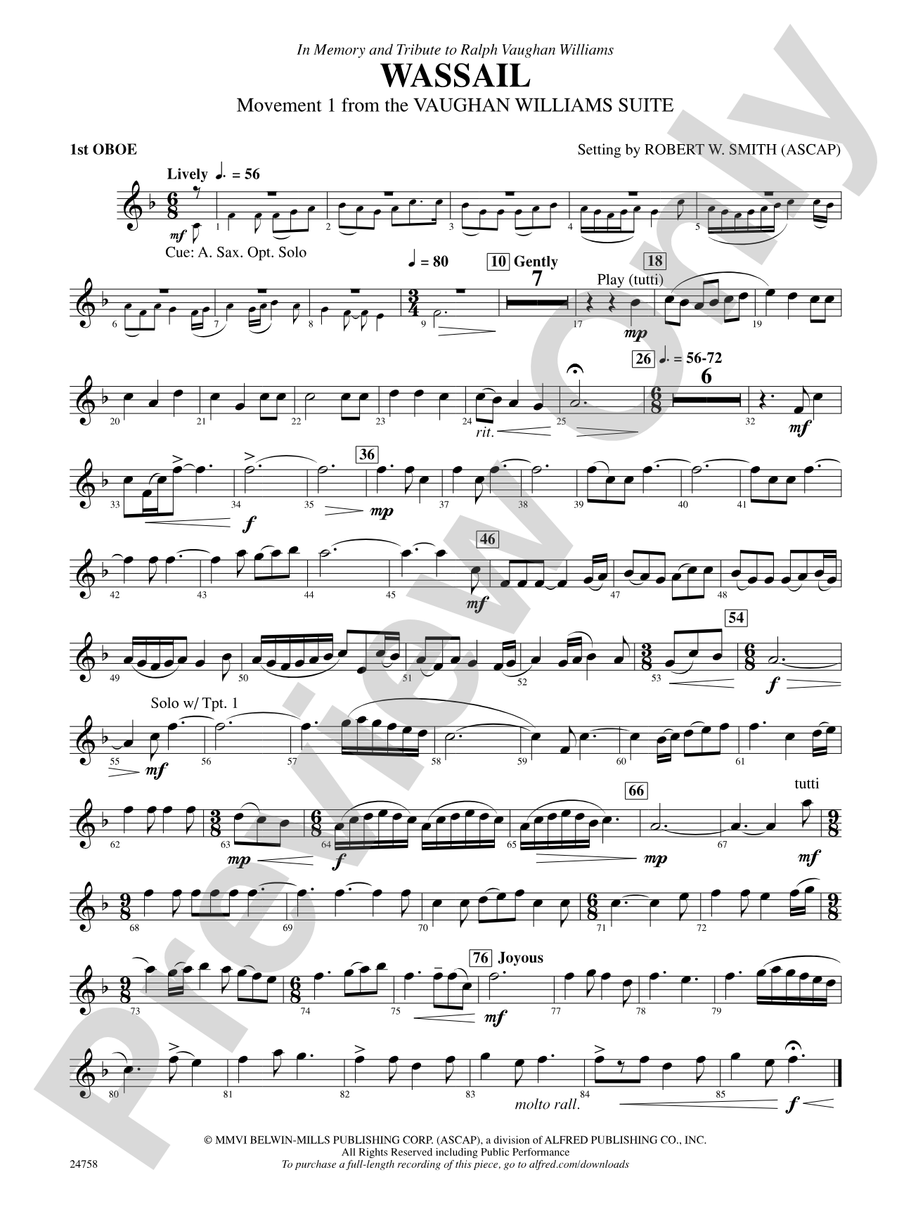 Wassail: Oboe