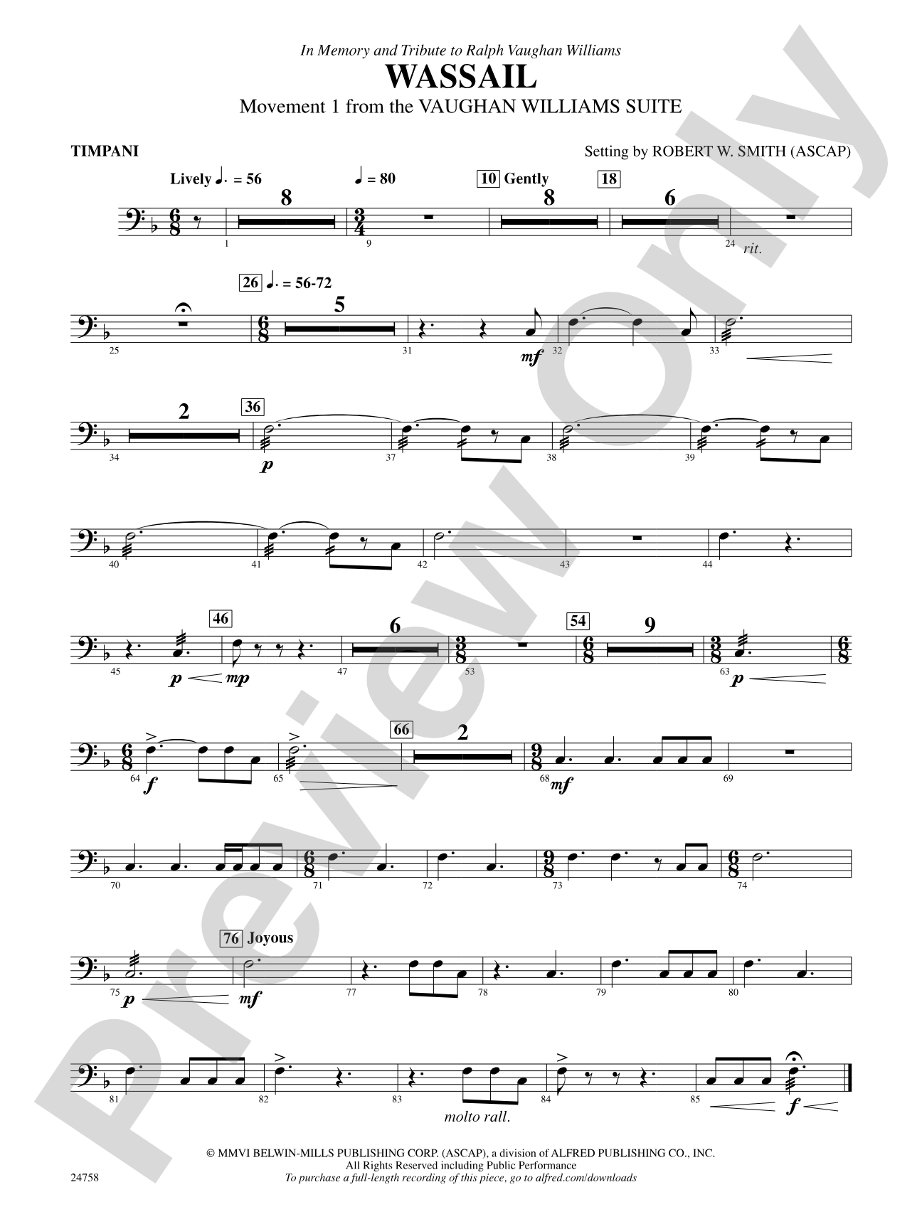 Wassail: Timpani