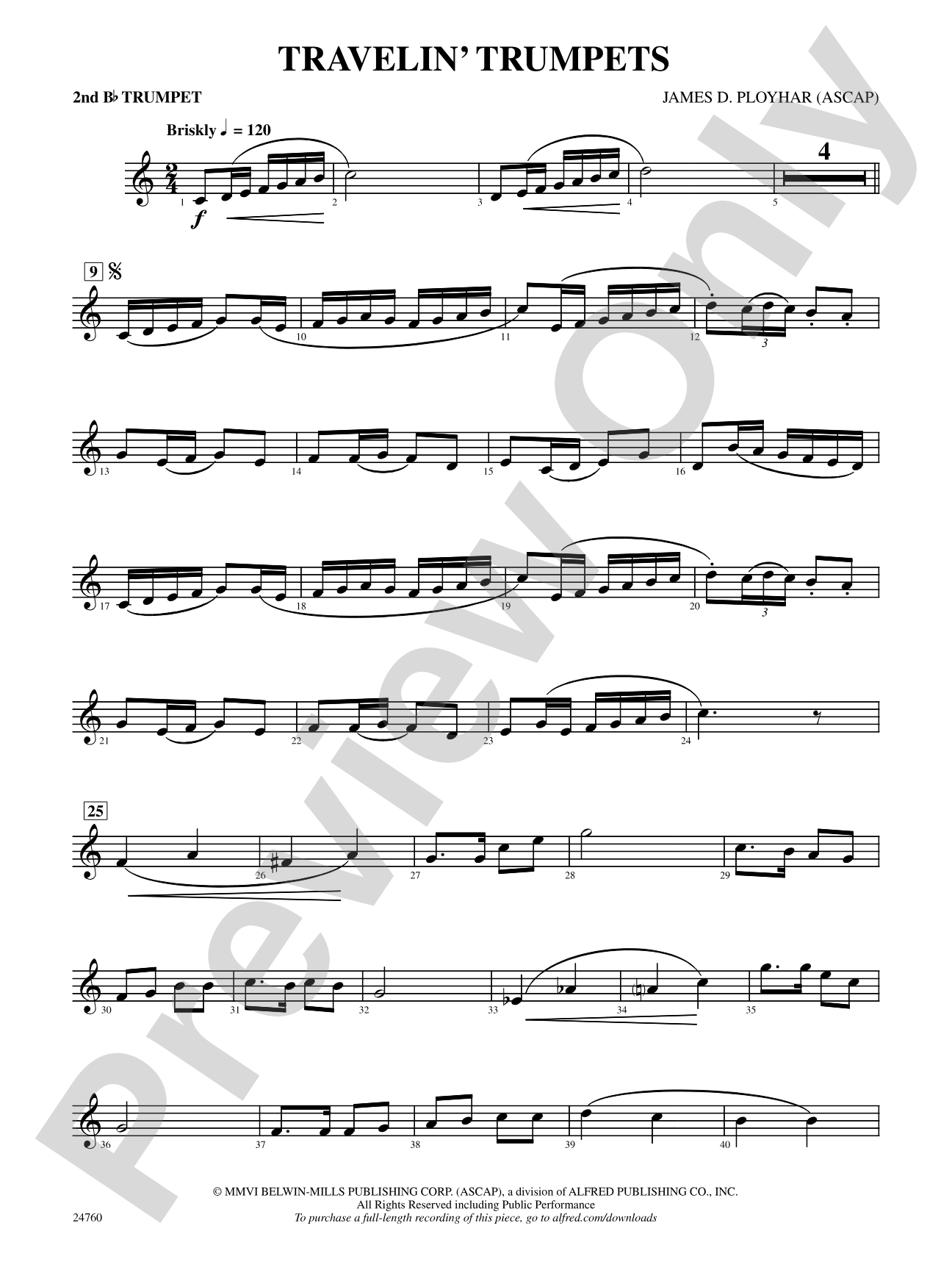 Travelin' Trumpets: 2nd B-flat Trumpet