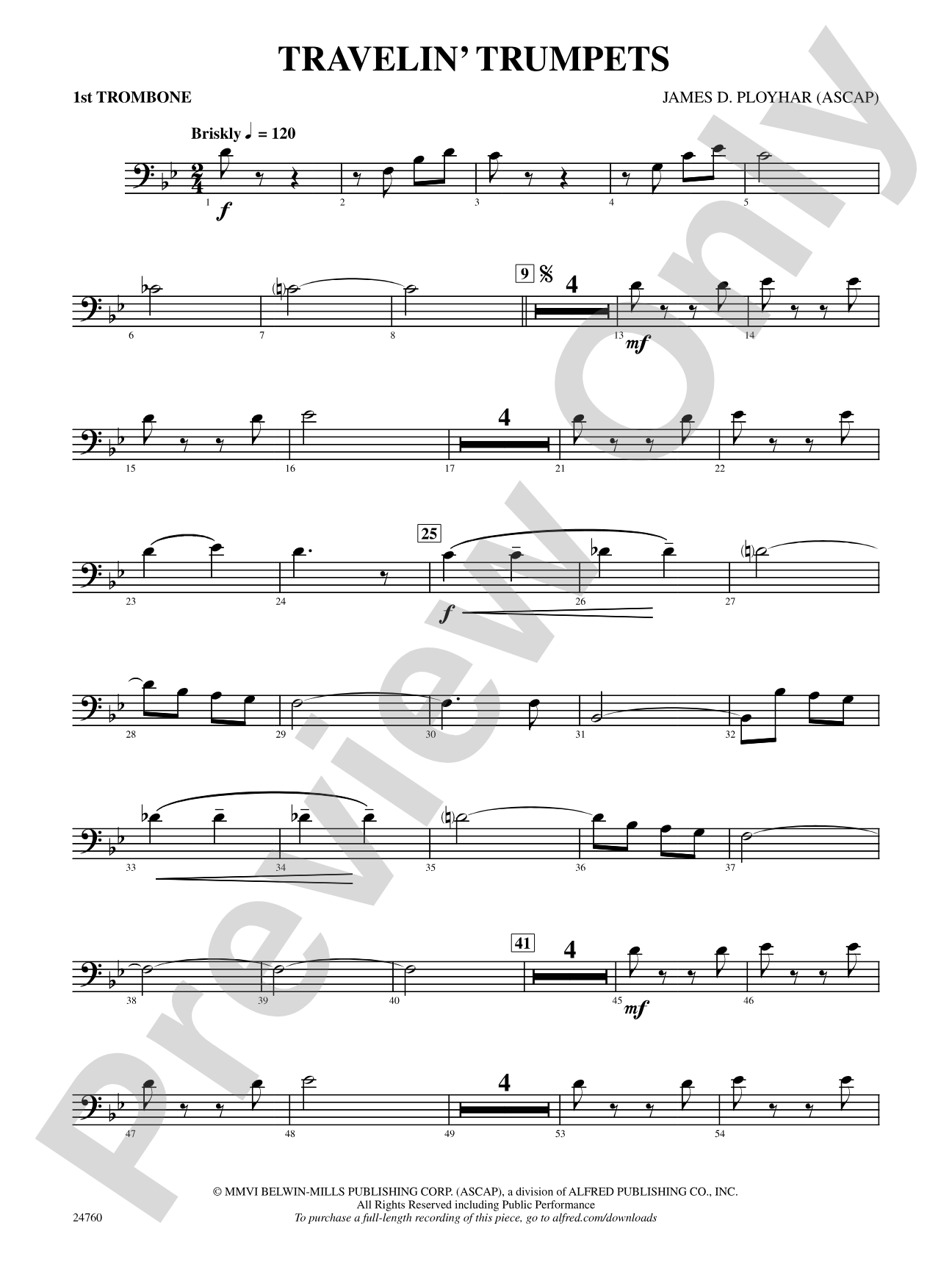 Travelin' Trumpets: 1st Trombone