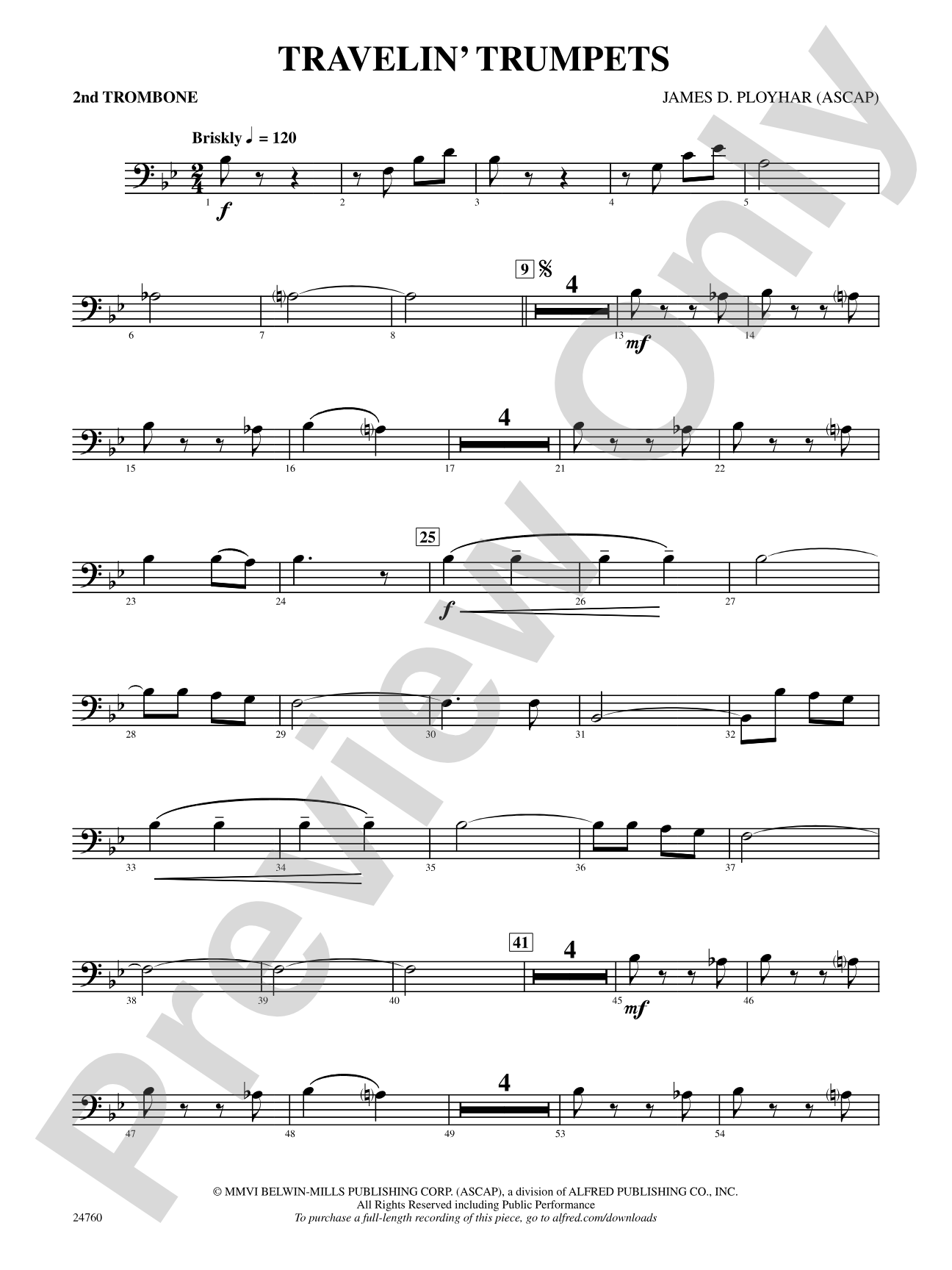 Travelin' Trumpets: 2nd Trombone