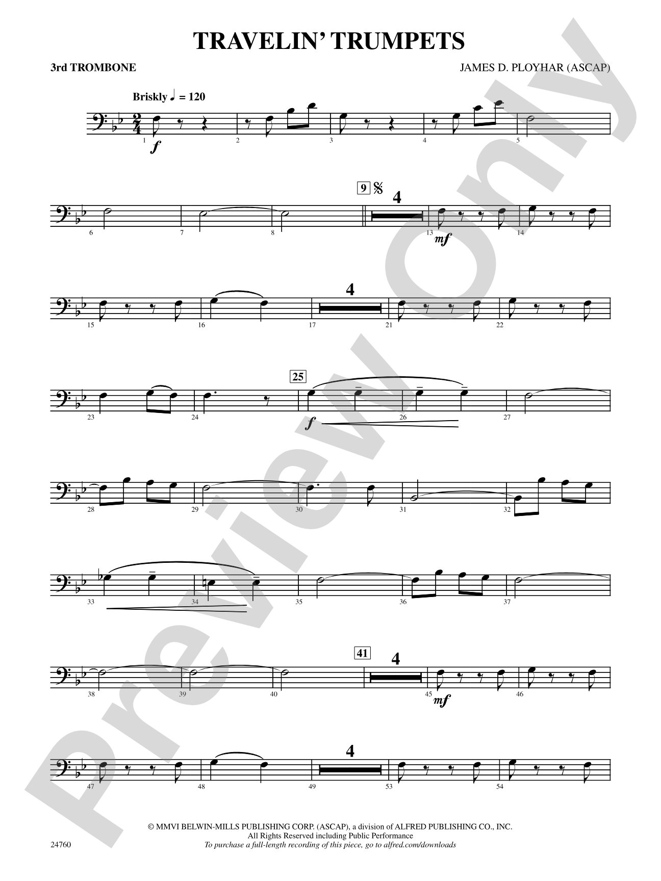 Travelin' Trumpets: 3rd Trombone