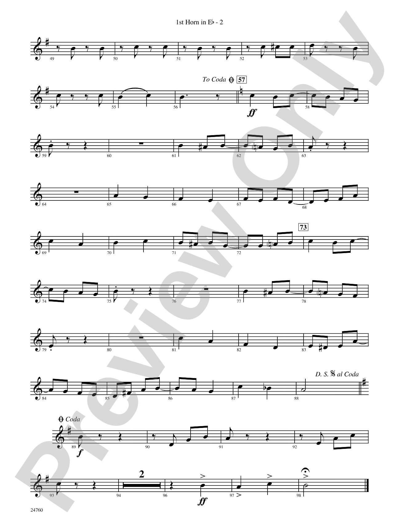Travelin' Trumpets: (wp) 1st Horn in E-flat