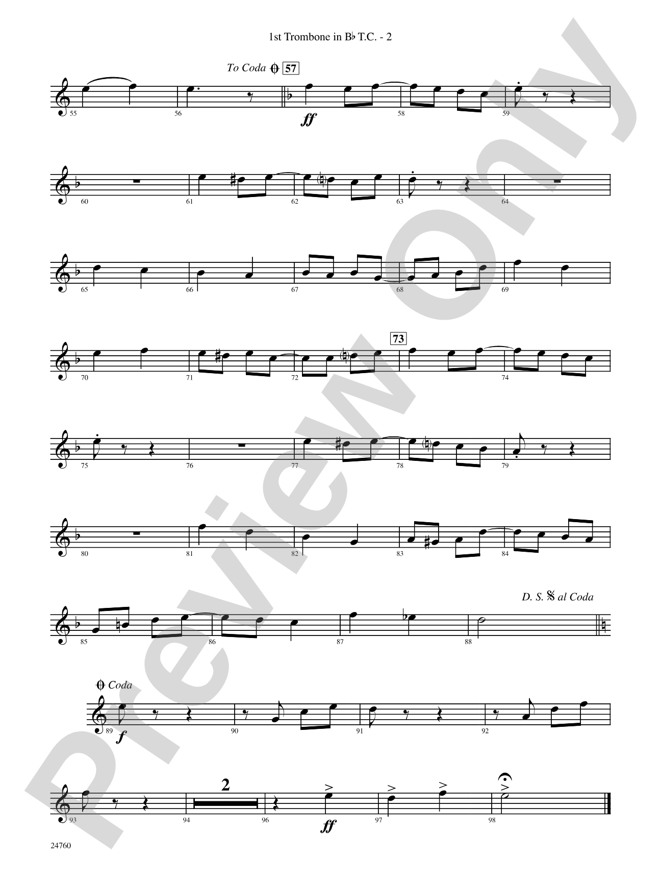 Travelin' Trumpets: (wp) 1st B-flat Trombone T.C.