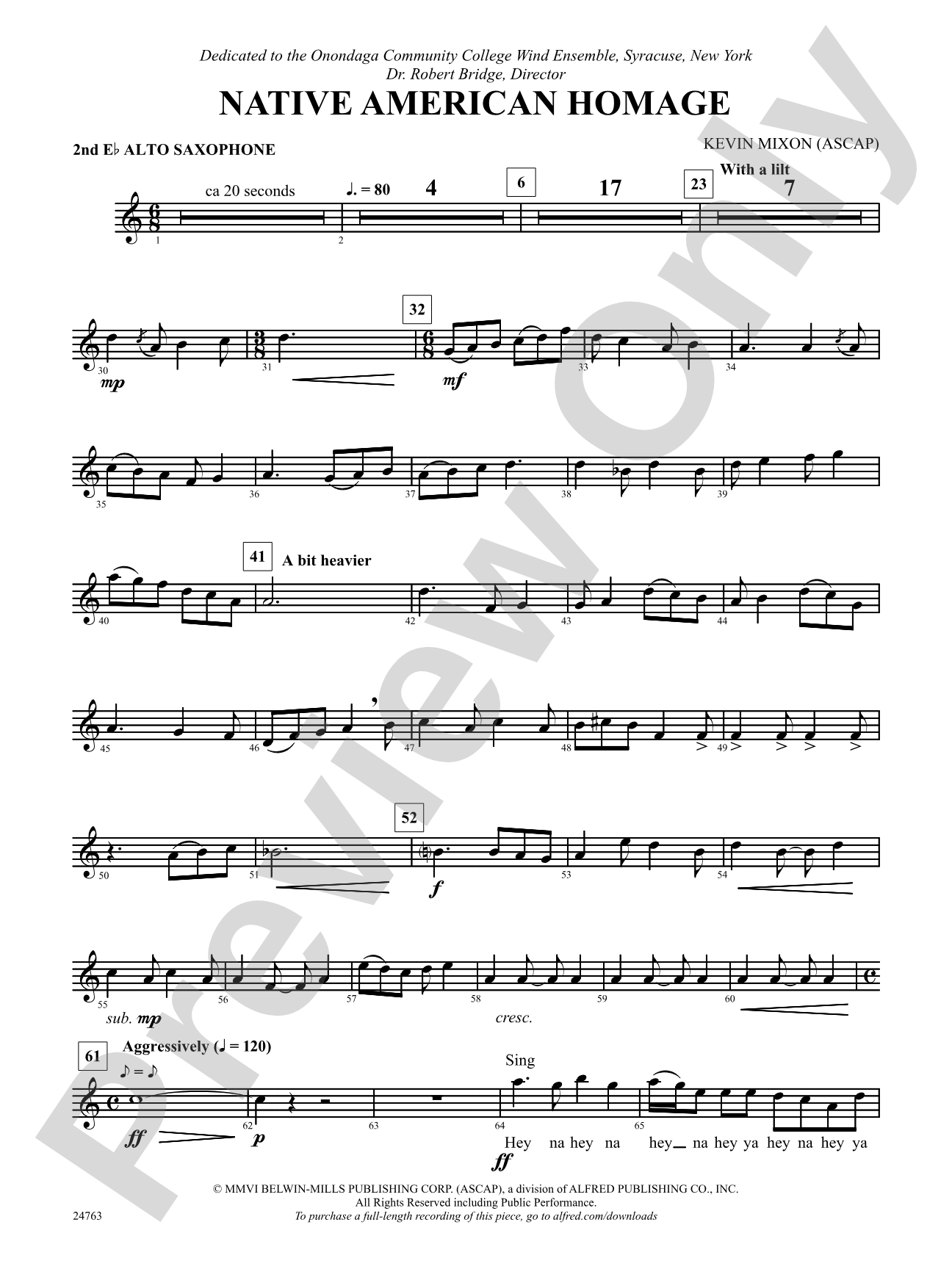 Native American Homage: 2nd E-flat Alto Saxophone
