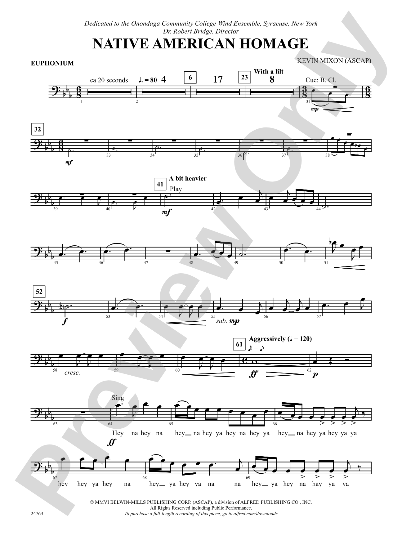 Native American Homage: Baritone B.C.