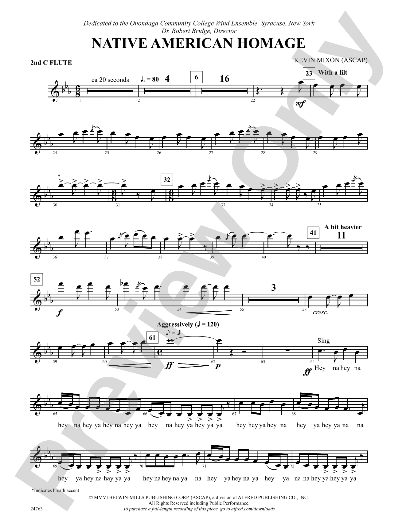 Native American Homage: 2nd Flute