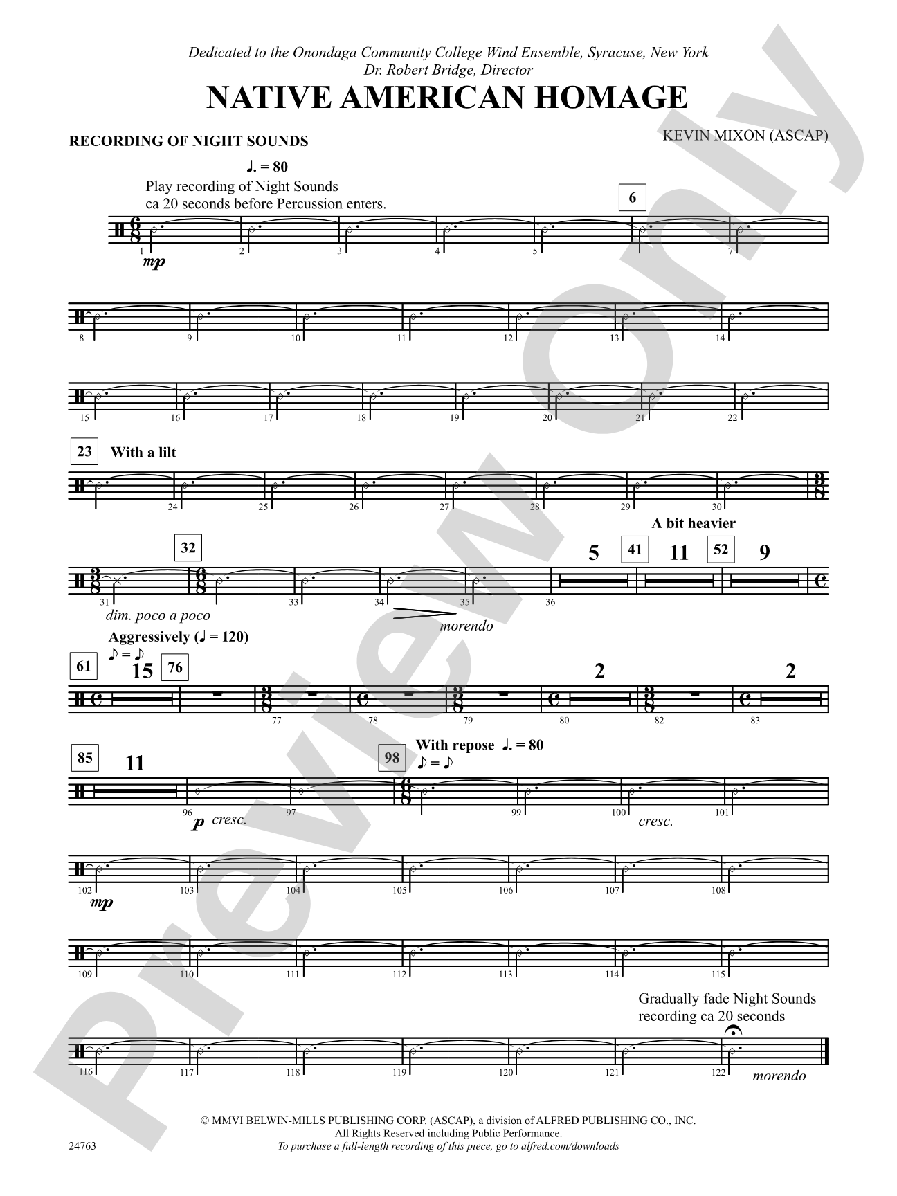 Native American Homage: 5th Percussion