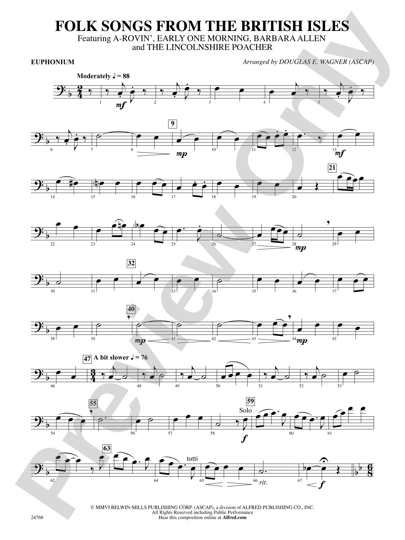 Folk Songs from the British Isles: Baritone B.C.