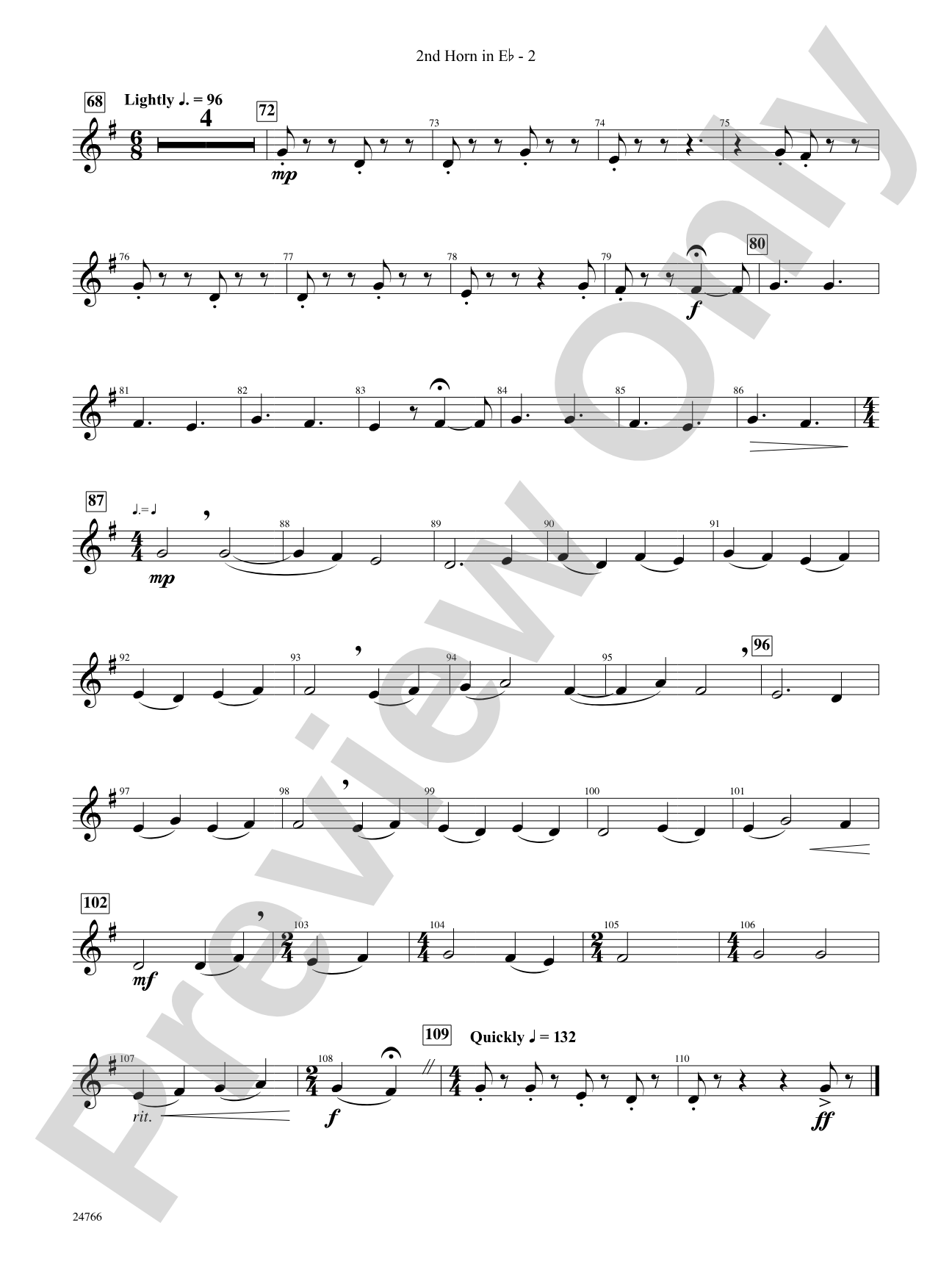 Folk Songs from the British Isles: (wp) 2nd Horn in E-flat