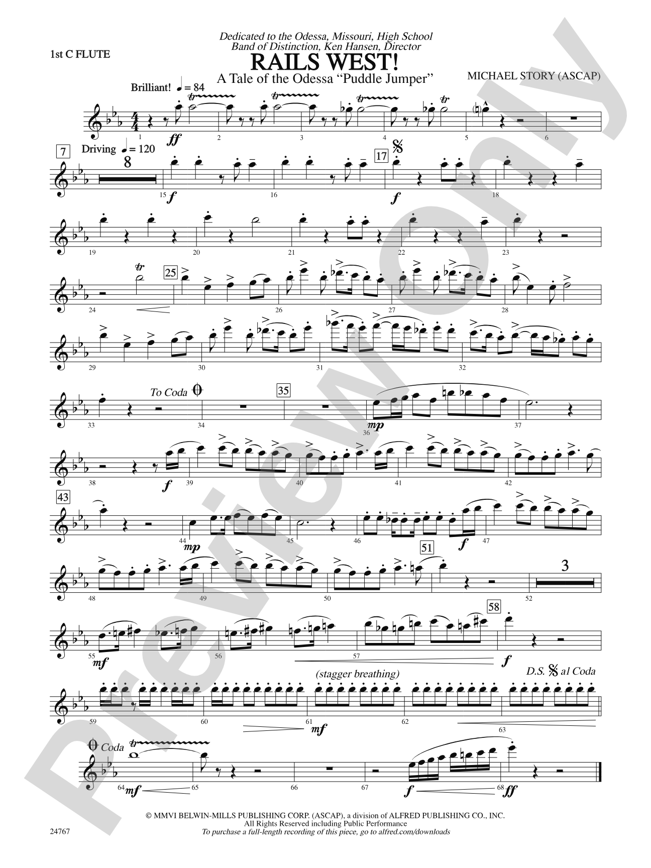 Rails West! (A Tale of the Odessa Puddle Jumper): Flute