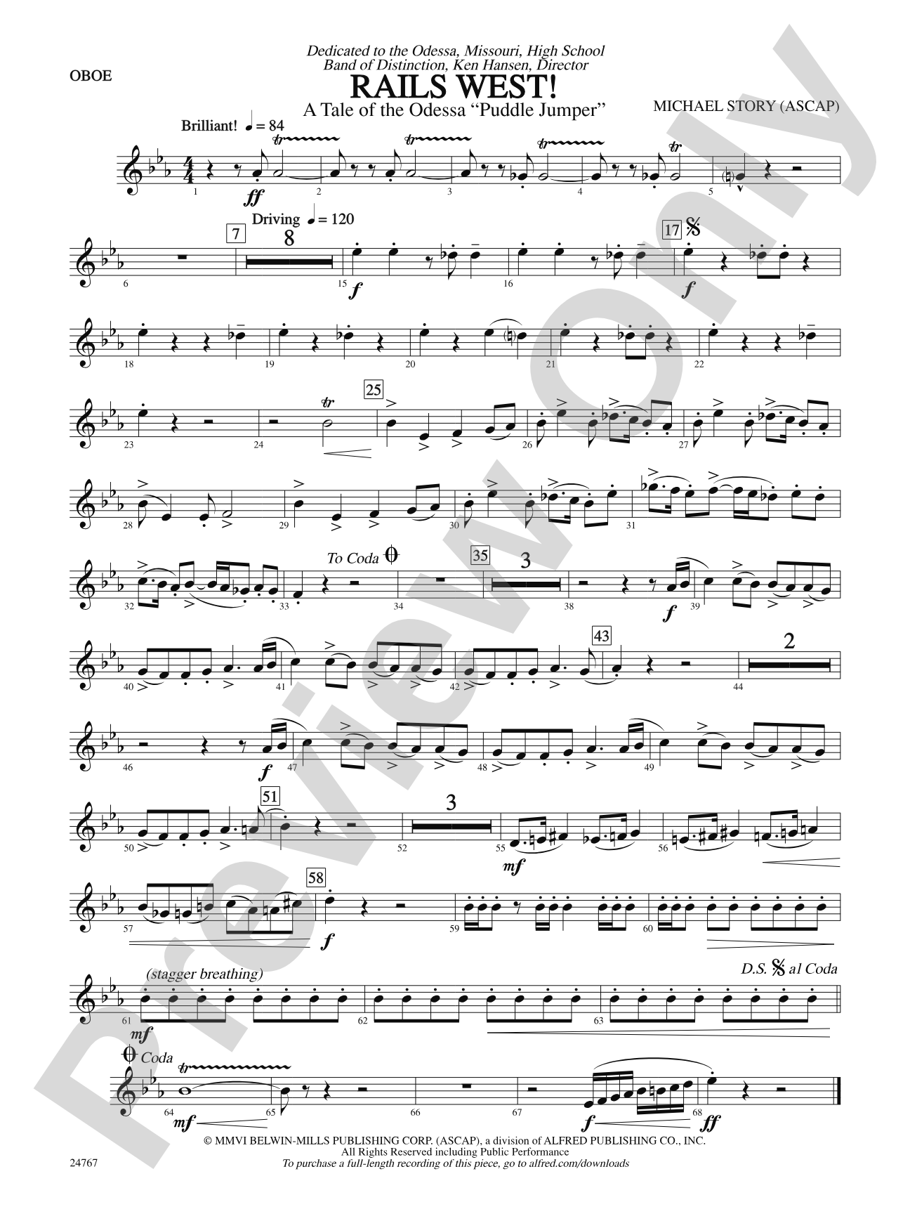 Rails West! (A Tale of the Odessa Puddle Jumper): Oboe
