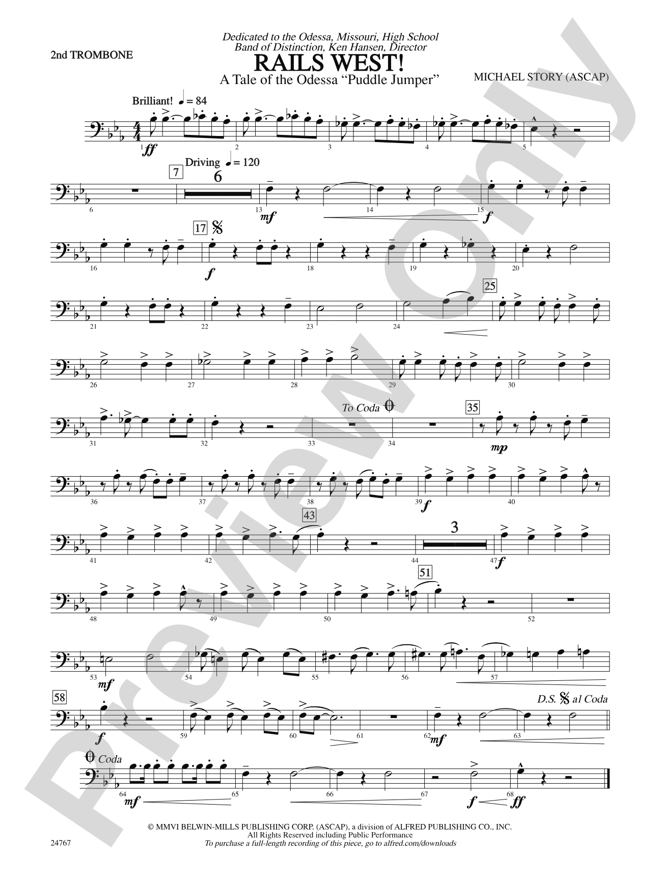 Rails West! (A Tale of the Odessa Puddle Jumper): 2nd Trombone