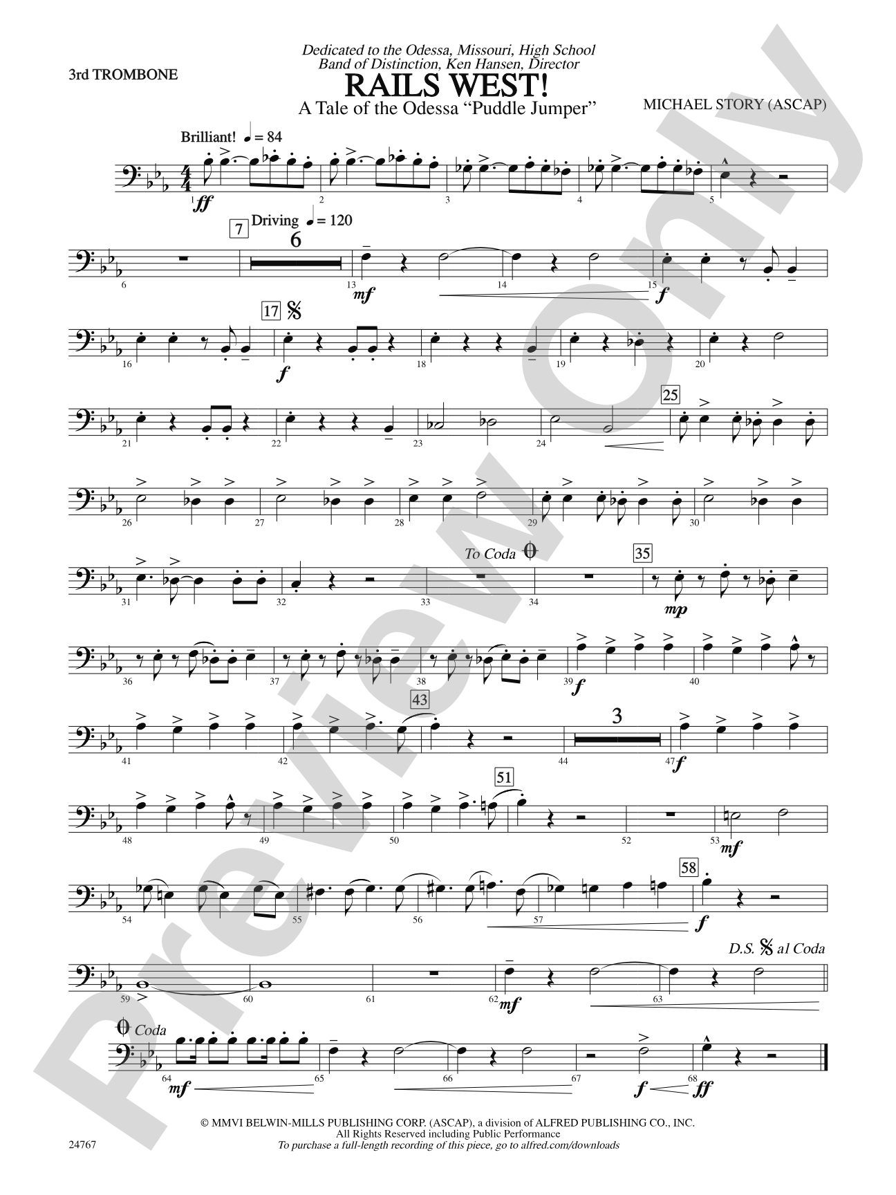 Rails West! (A Tale of the Odessa Puddle Jumper): 3rd Trombone