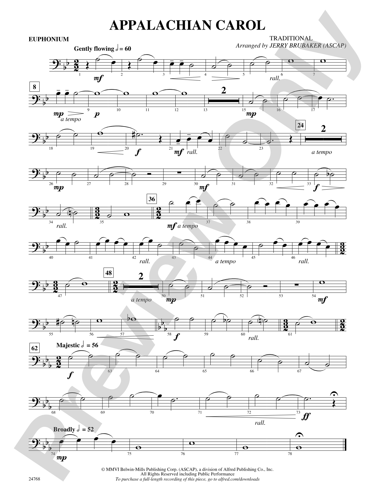 Appalachian Carol: Baritone B.C.