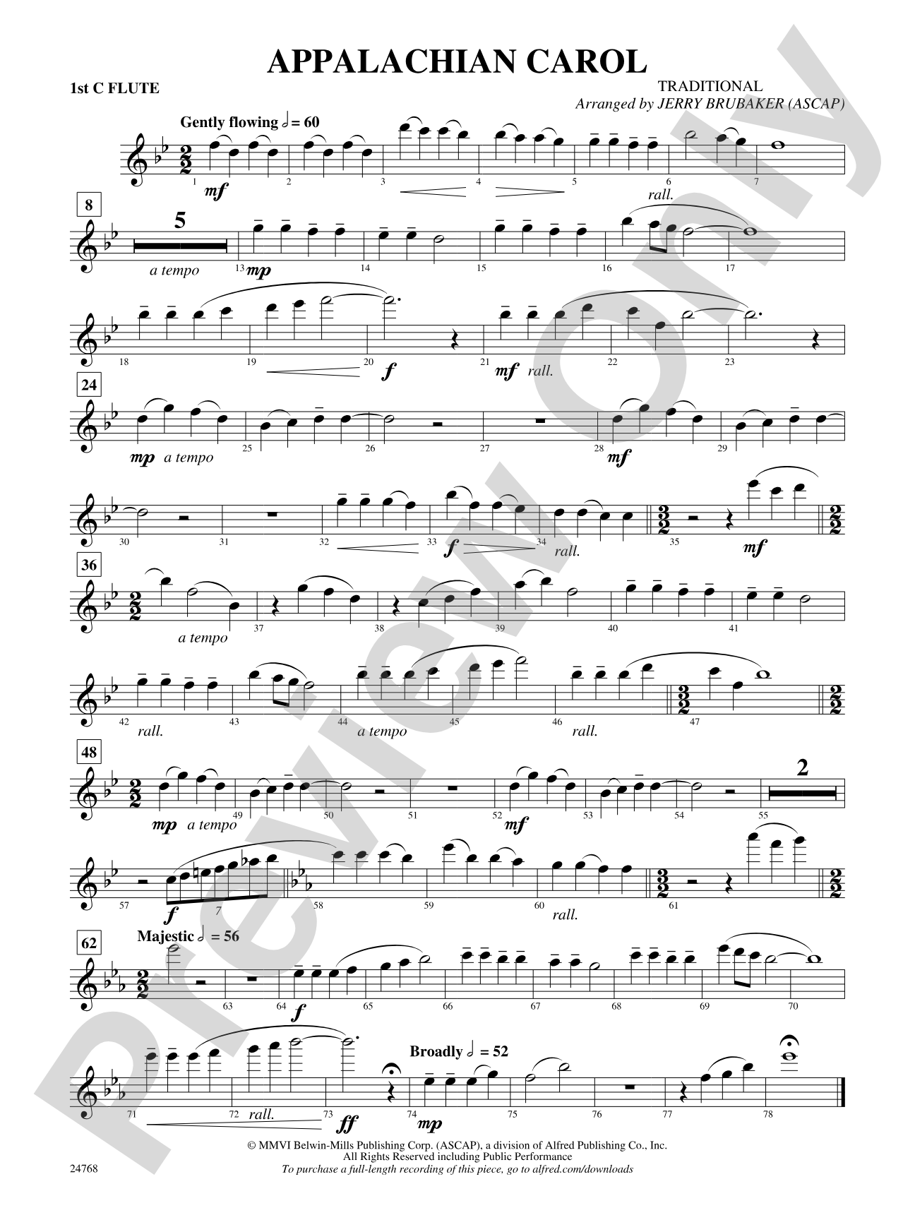 Appalachian Carol: Flute