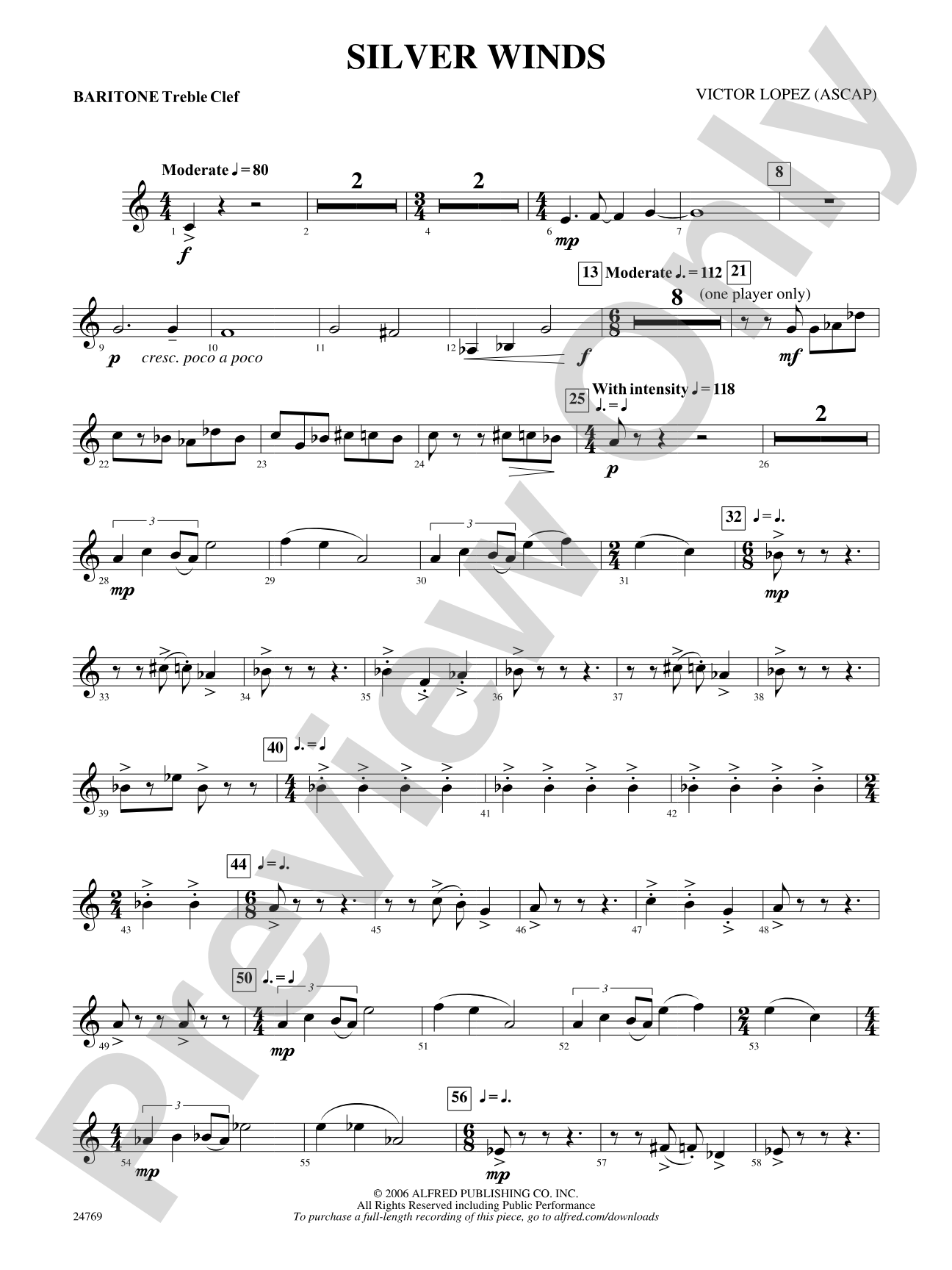 Silver Winds: Baritone T.C.