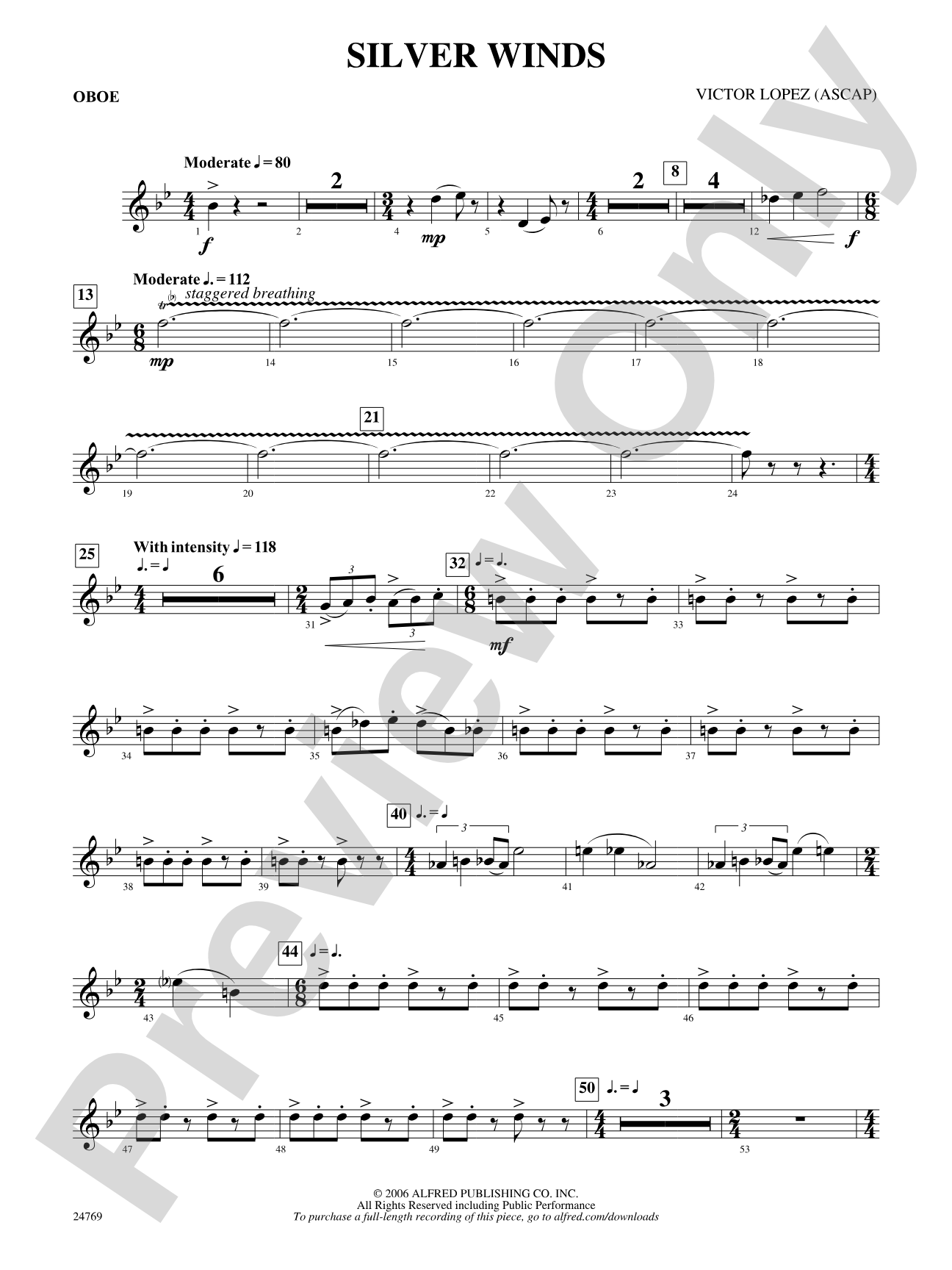 Silver Winds: Oboe