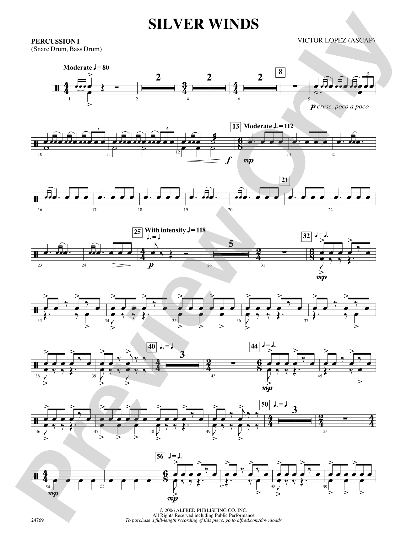 Silver Winds: 1st Percussion