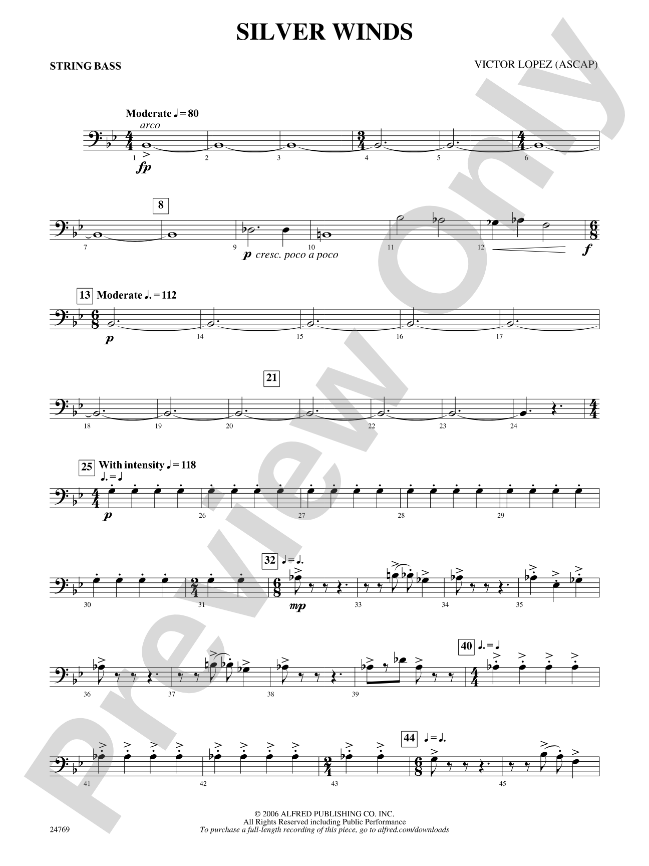 Silver Winds: String Bass