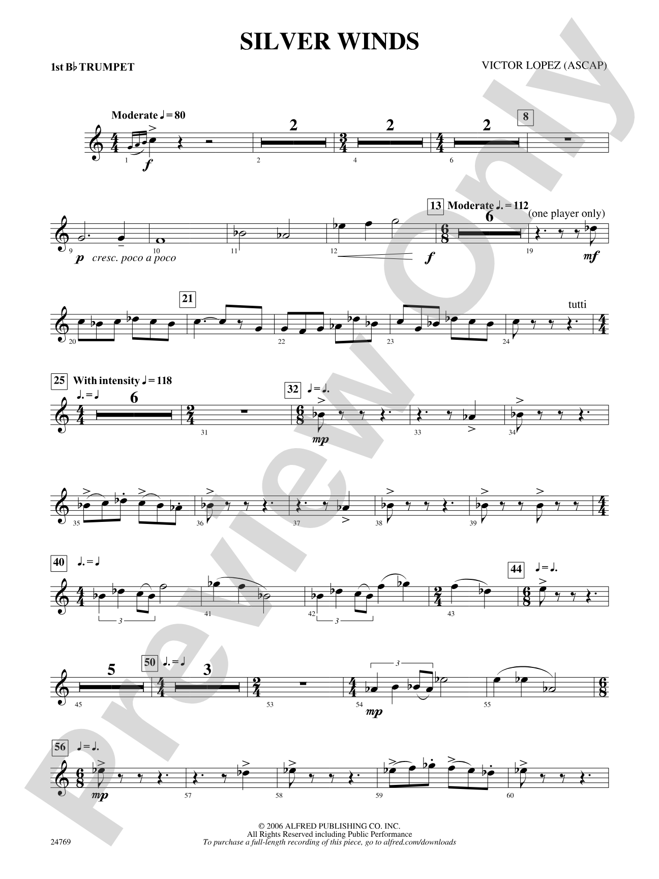 Silver Winds: 1st B-flat Trumpet