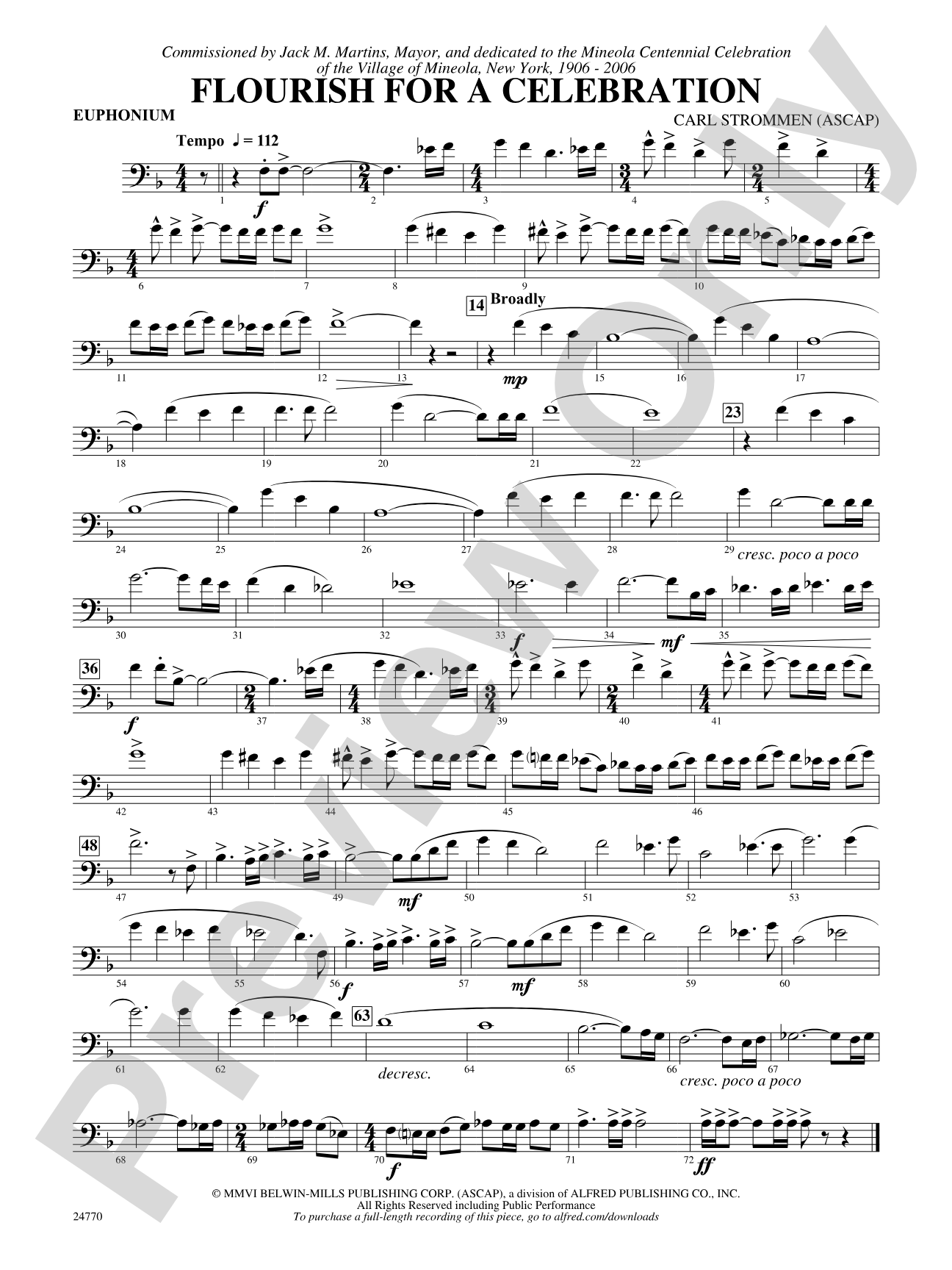 Flourish for a Celebration: Baritone B.C.