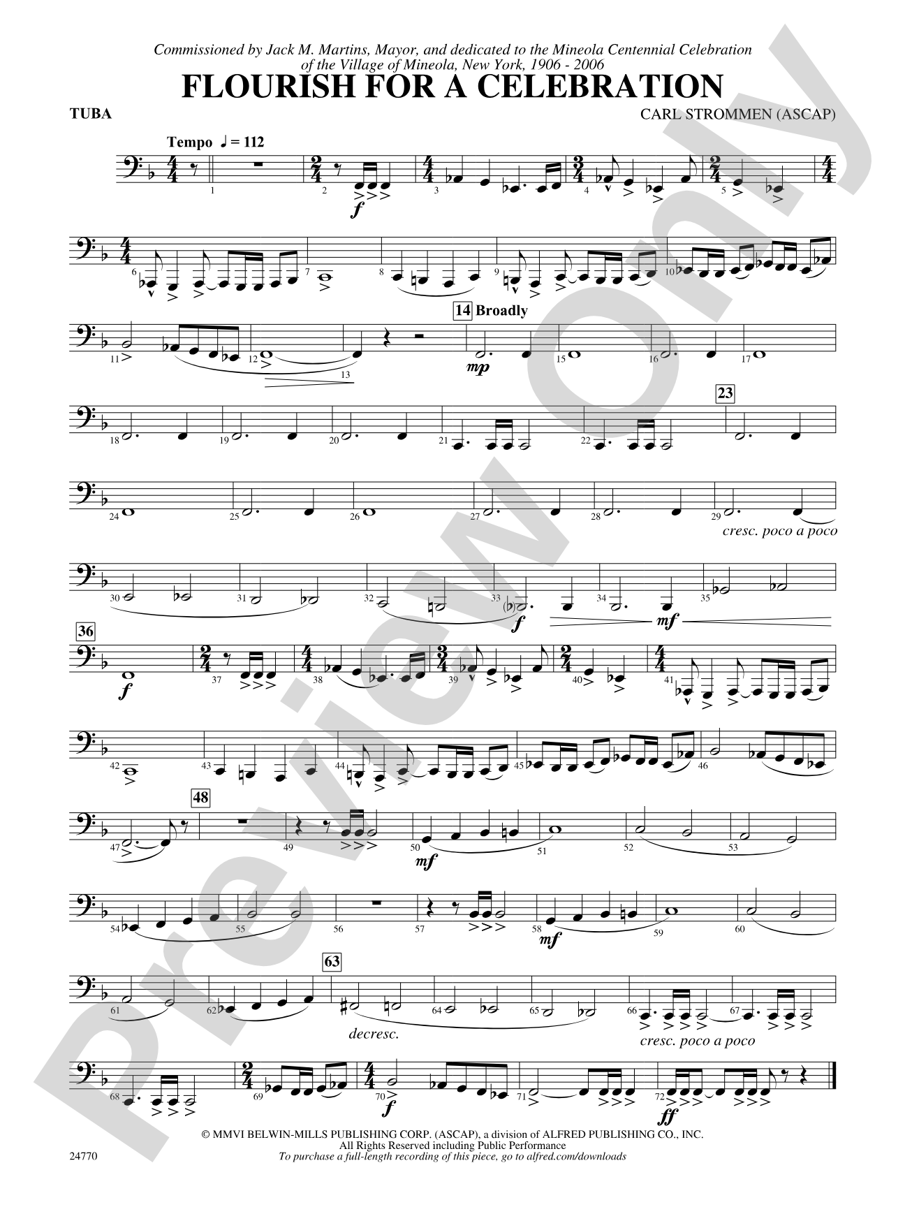 Flourish for a Celebration: Tuba