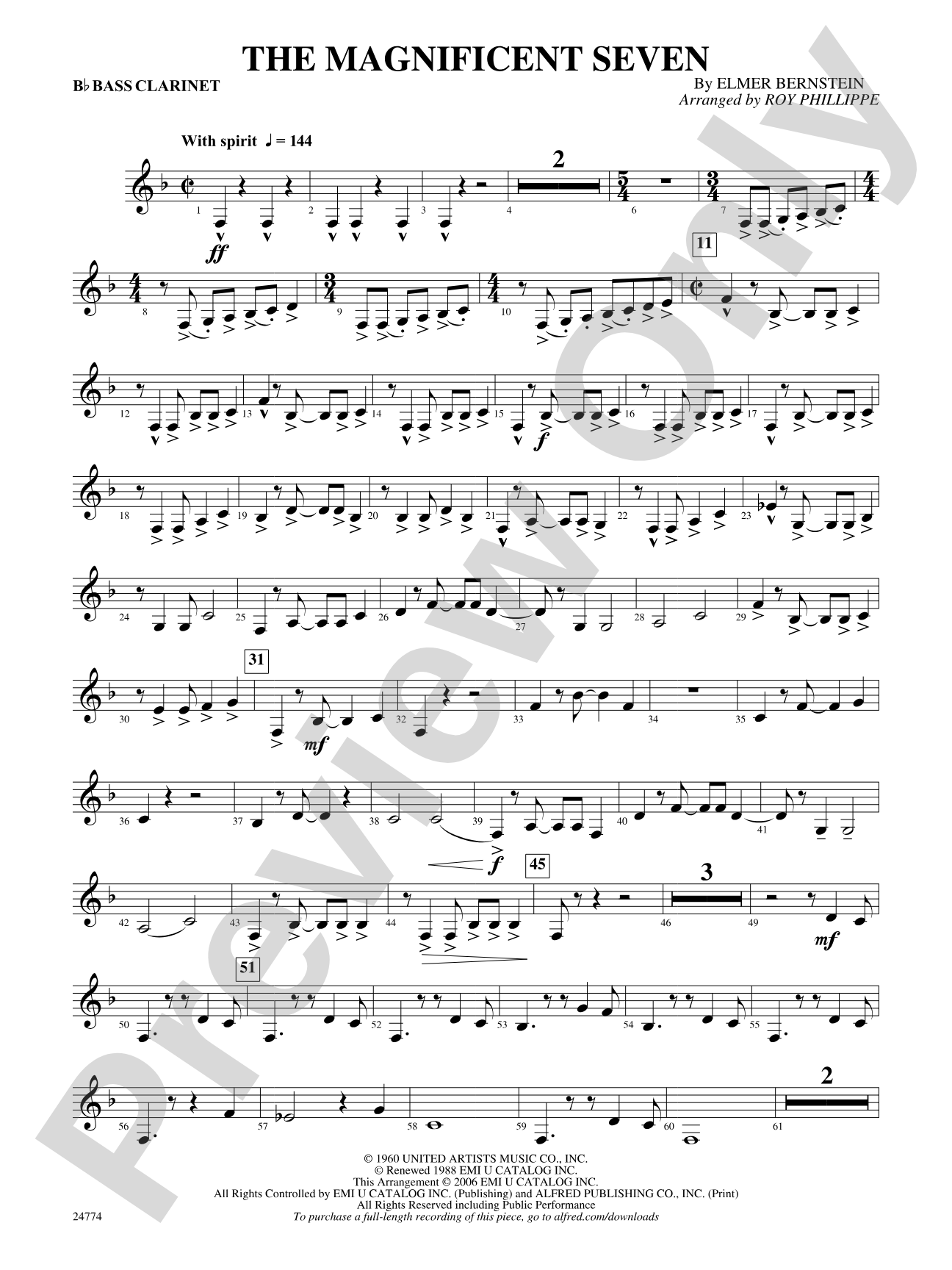 The Magnificent Seven: B-flat Bass Clarinet