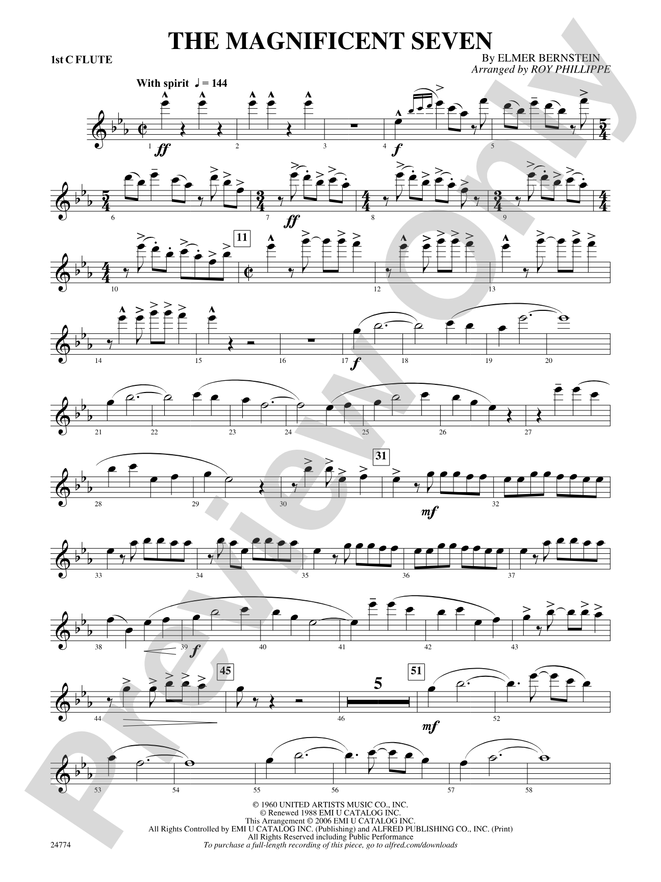 The Magnificent Seven: Flute