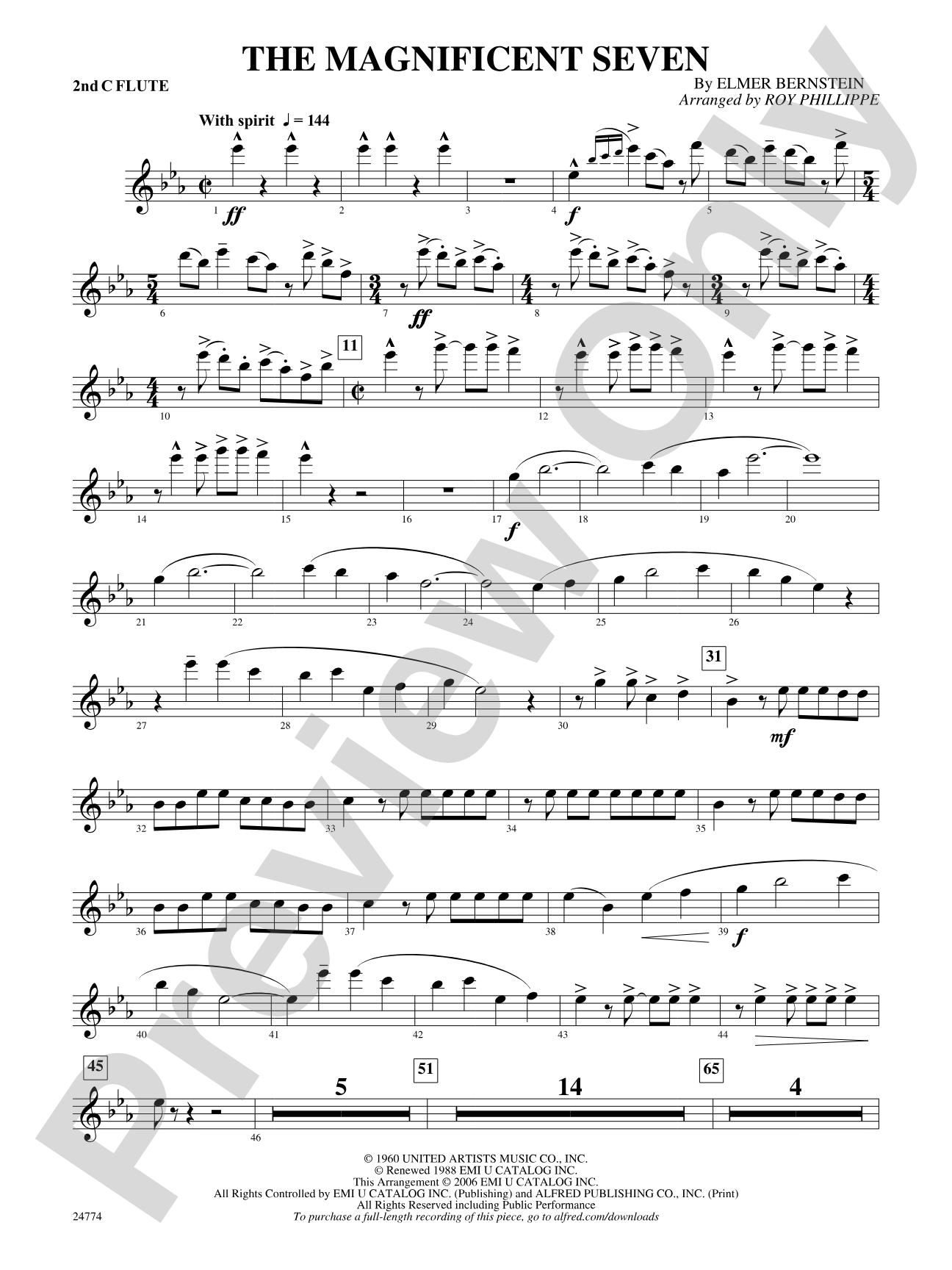 The Magnificent Seven: 2nd Flute