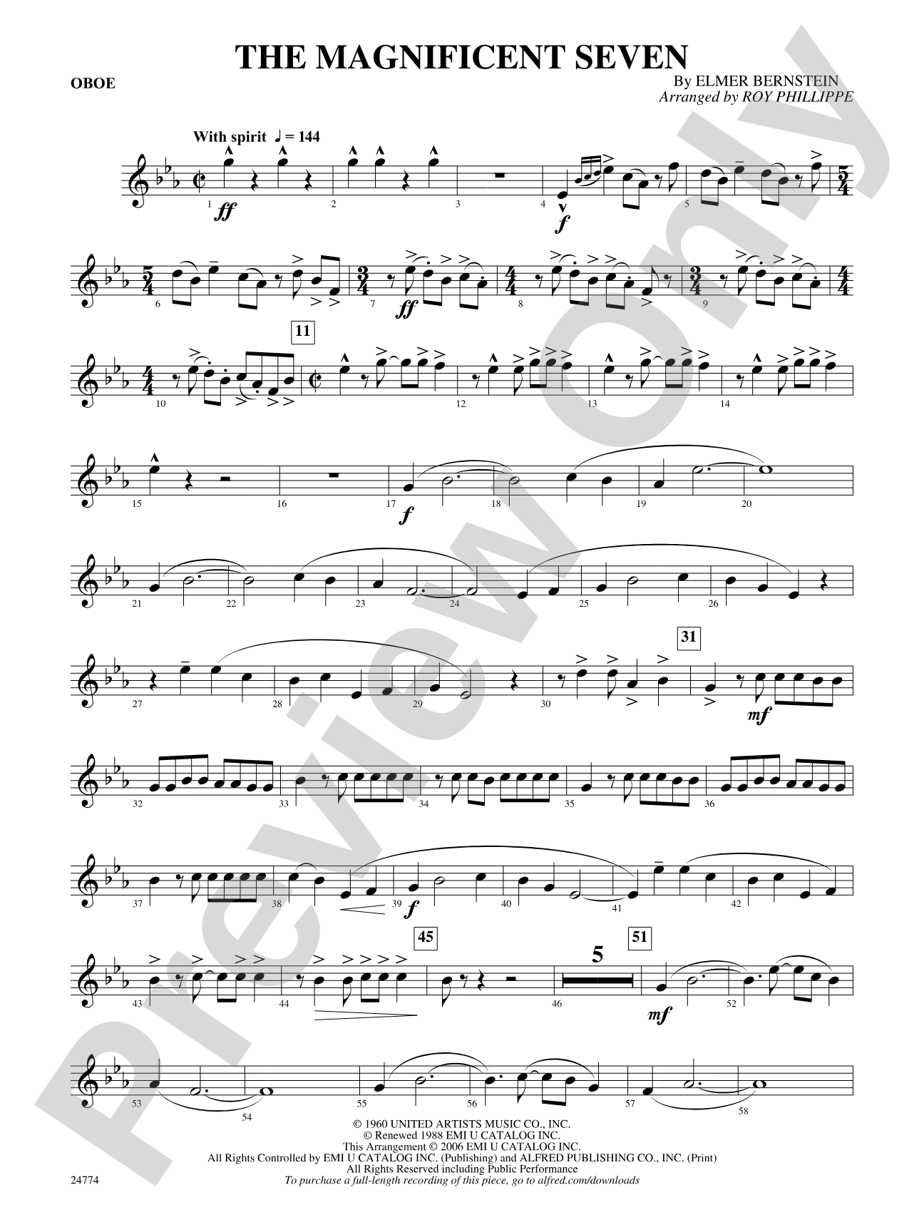 The Magnificent Seven: Oboe