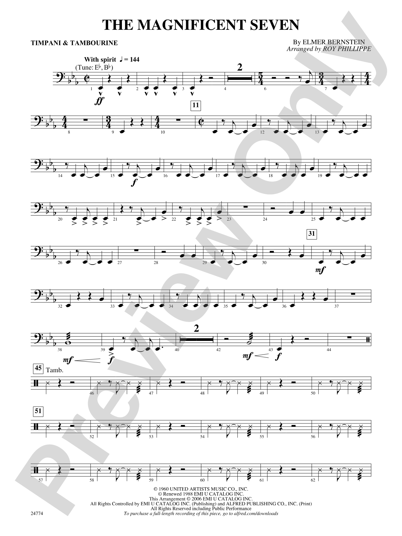 The Magnificent Seven: Timpani