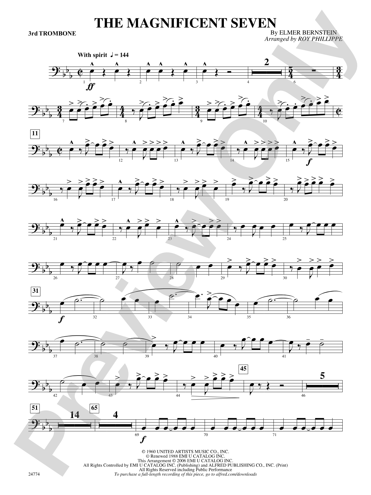 The Magnificent Seven: 3rd Trombone