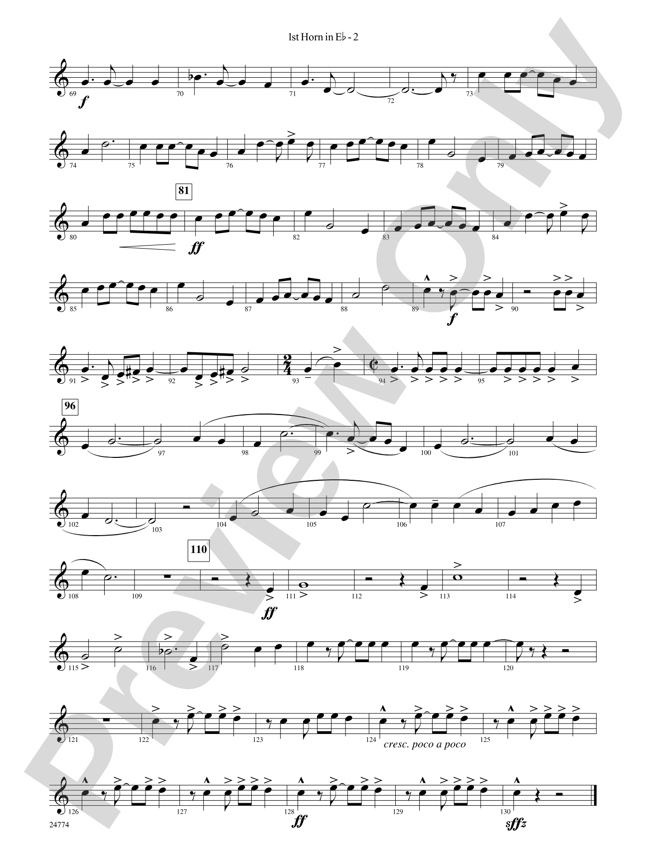 The Magnificent Seven: (wp) 1st Horn in E-flat