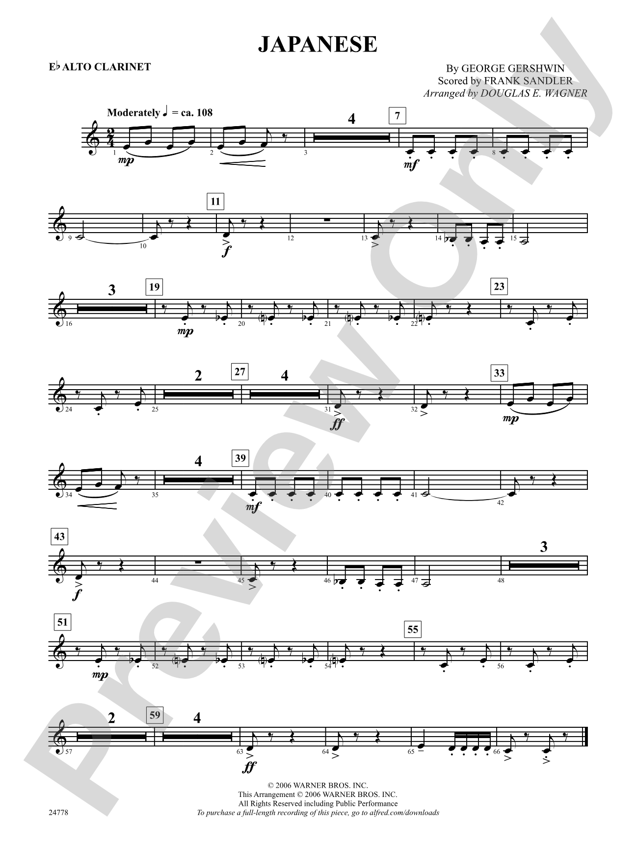 Japanese: E-flat Alto Clarinet