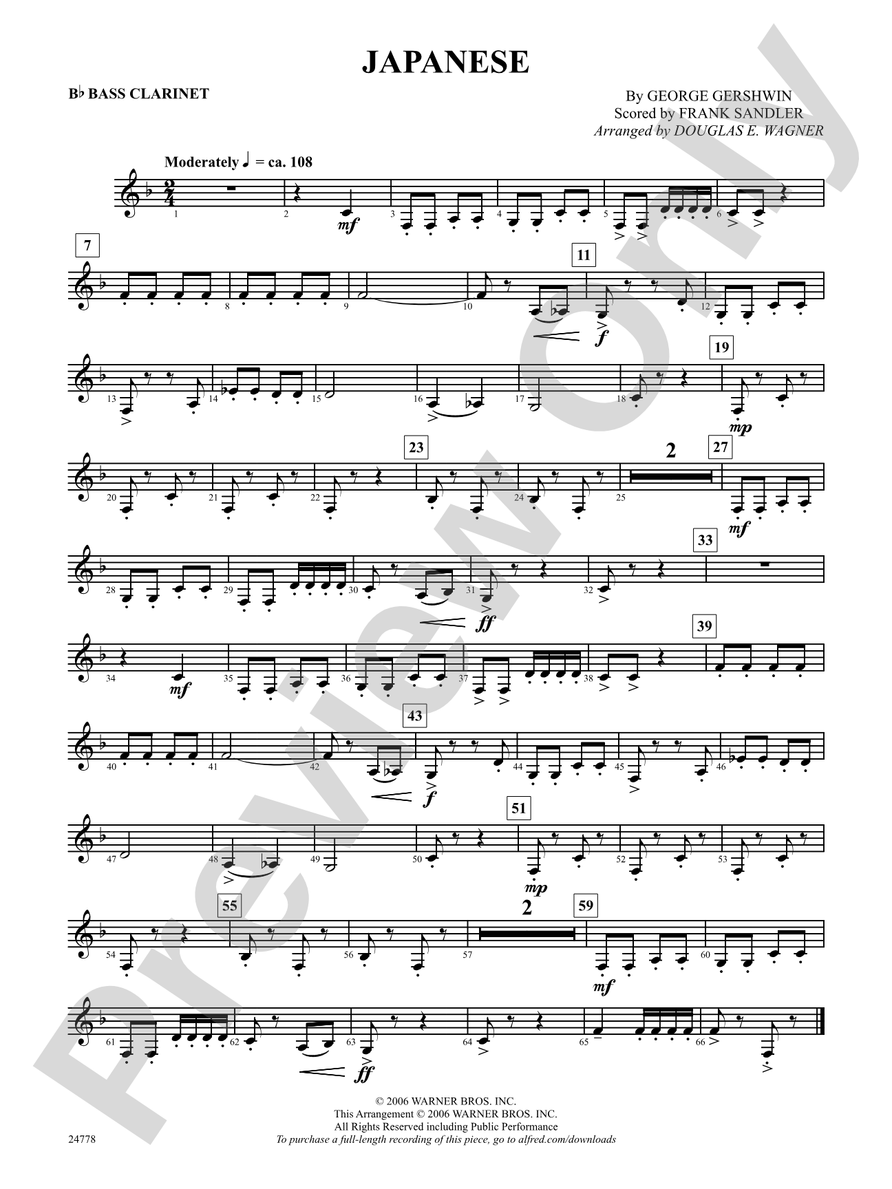 Japanese: B-flat Bass Clarinet