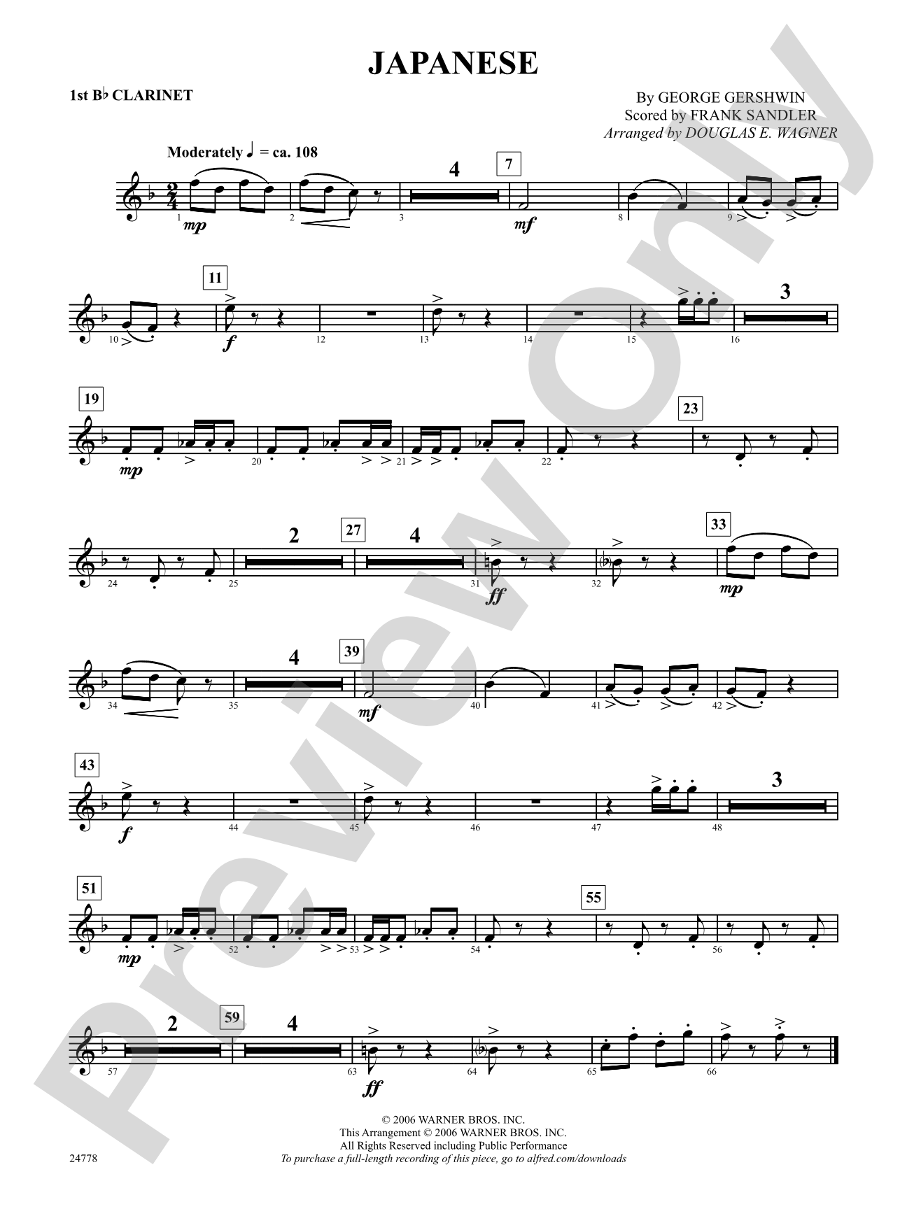 Japanese: 1st B-flat Clarinet