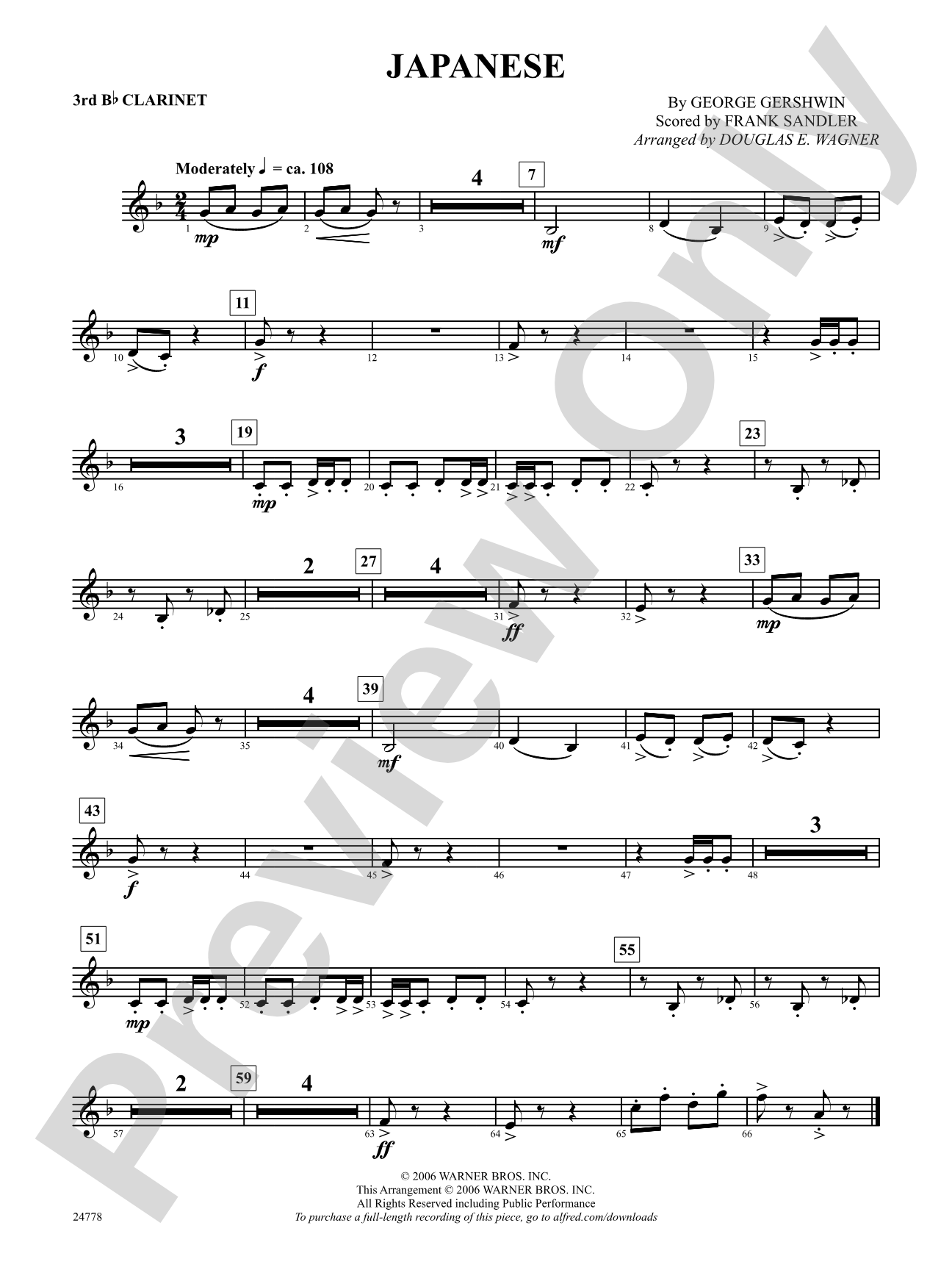 Japanese: 3rd B-flat Clarinet