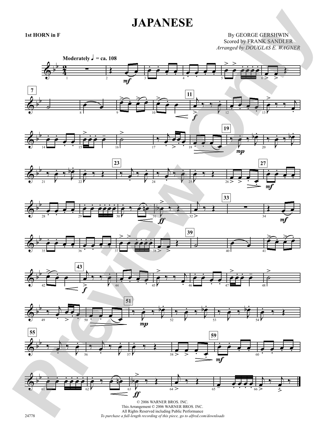 Japanese: 1st F Horn