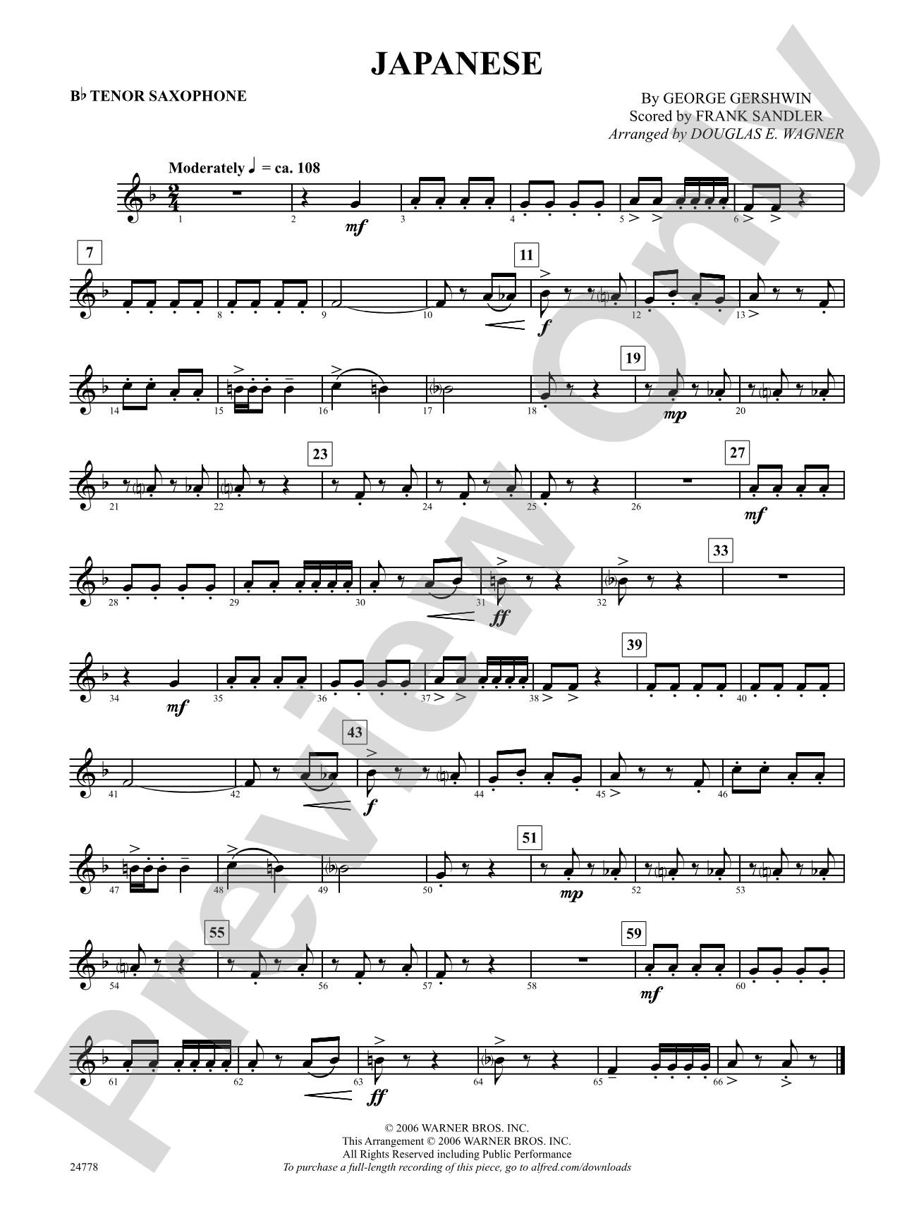 Japanese: B-flat Tenor Saxophone
