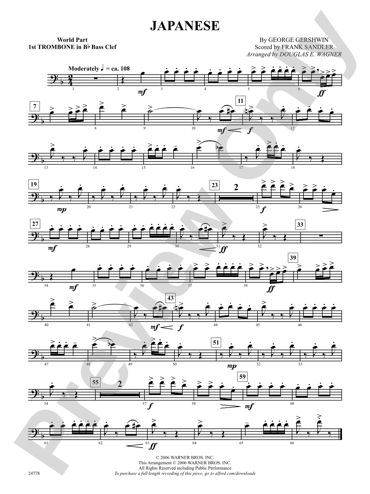 Japanese: (wp) 1st B-flat Trombone B.C.