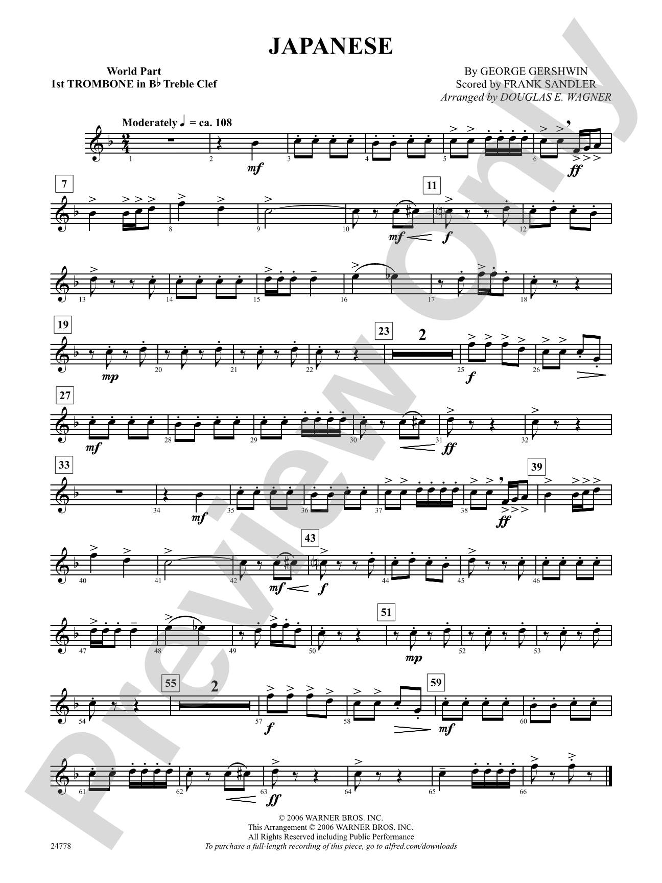Japanese: (wp) 1st B-flat Trombone T.C.