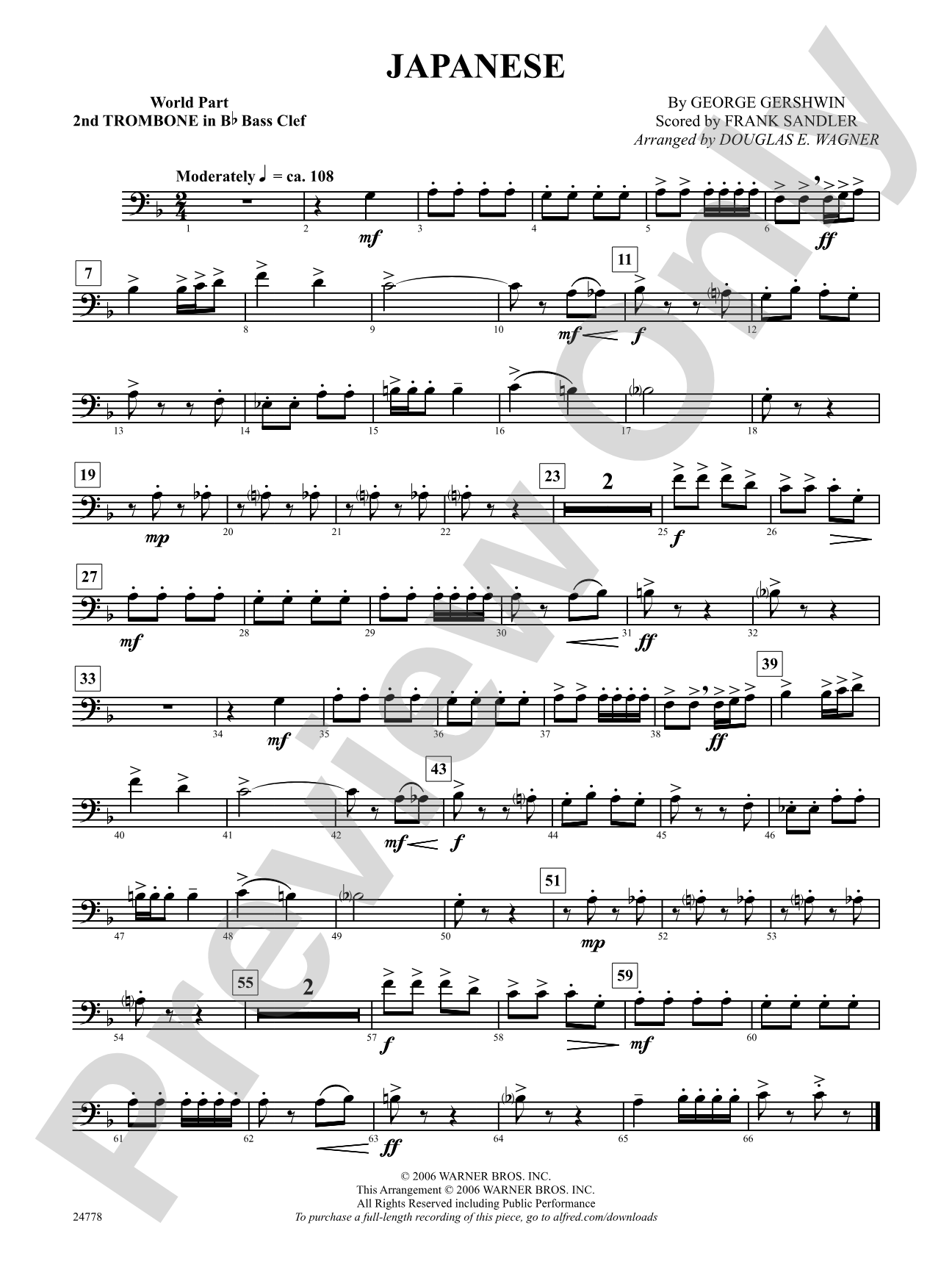 Japanese: (wp) 2nd B-flat Trombone B.C.